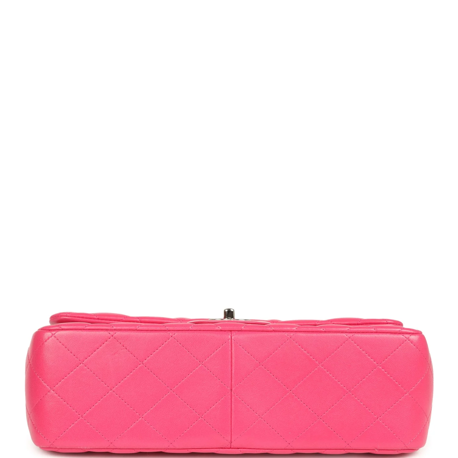 Pre-owned Chanel Jumbo Classic Double Flap Pink Lambskin Silver Hardware