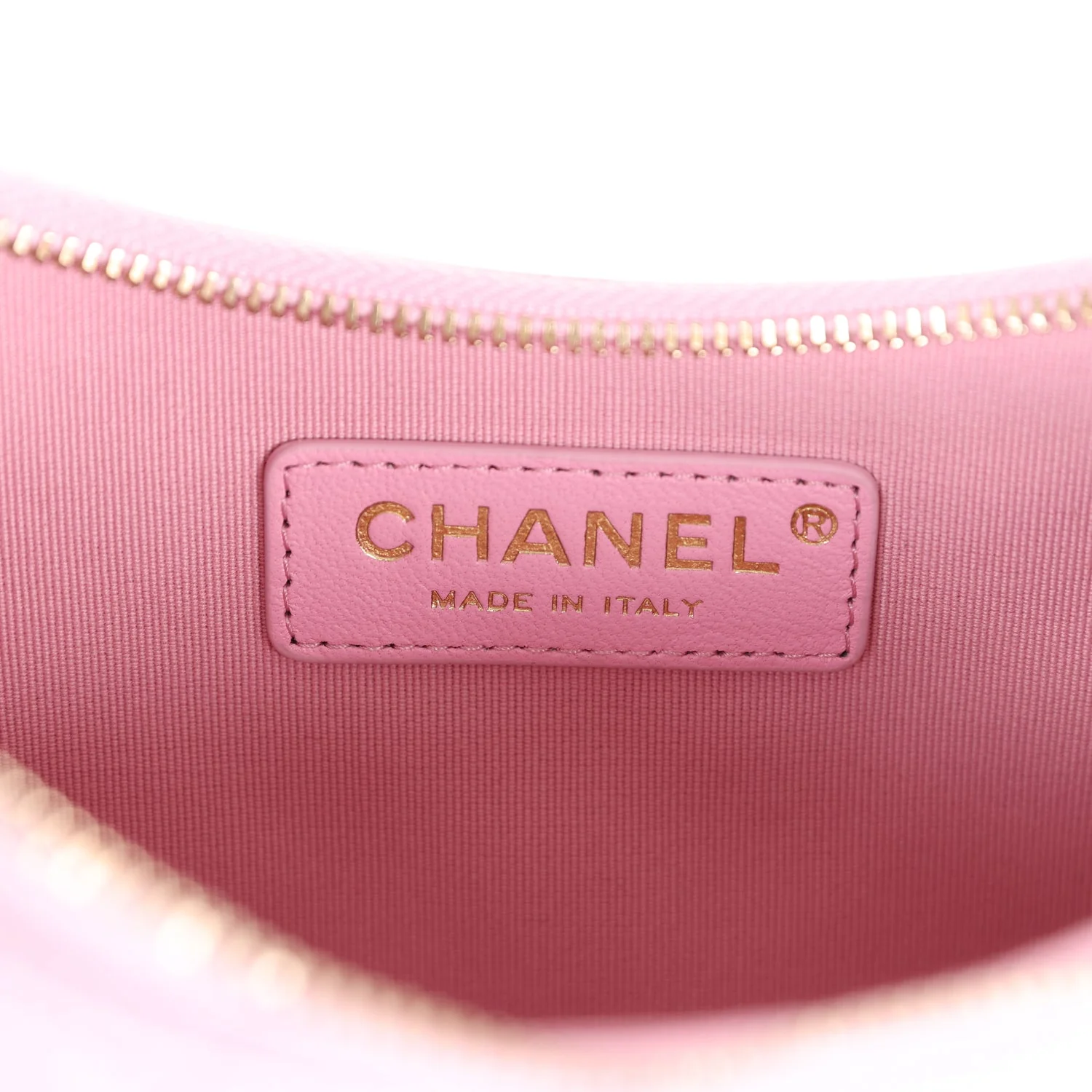 Chanel Small Chain Around Hobo Pink Lambskin Gold Hardware