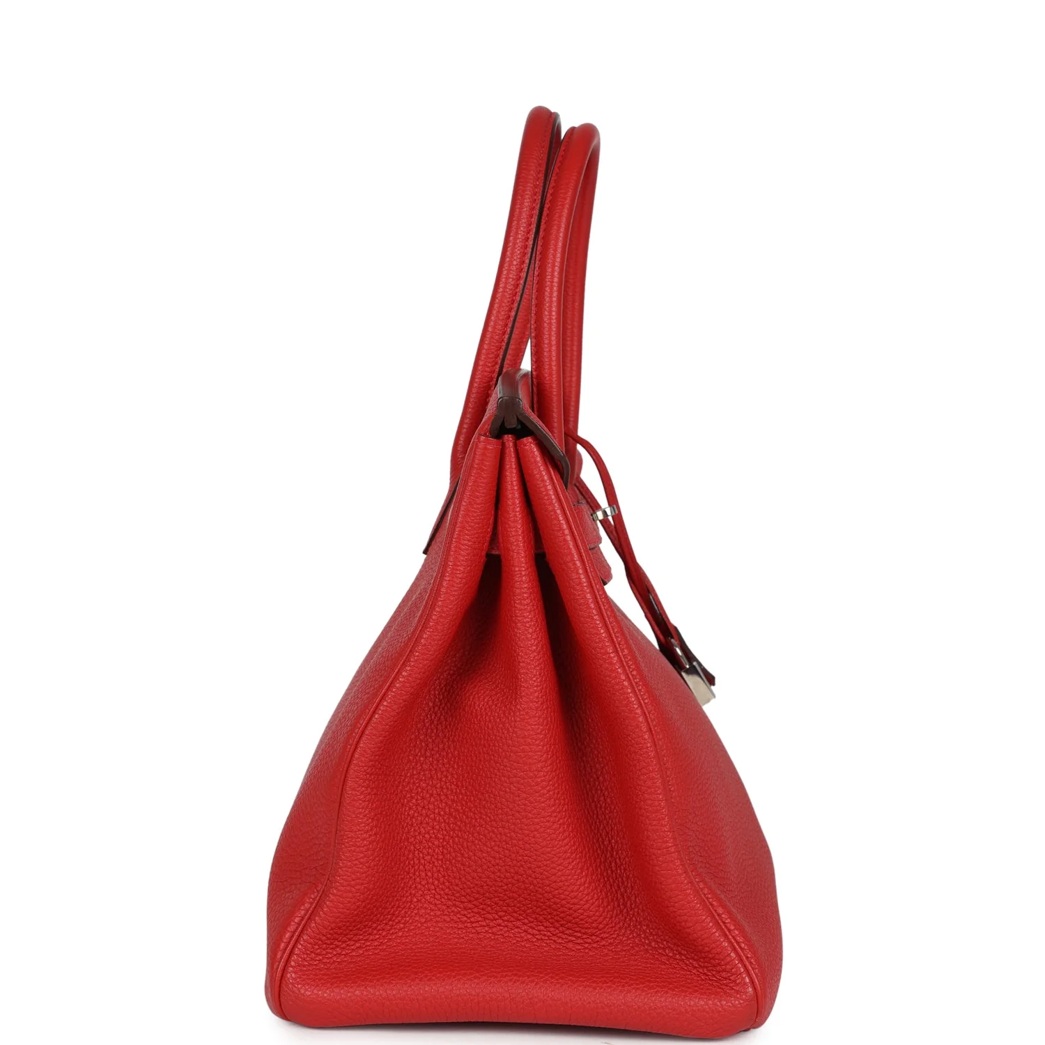 Pre-owned Hermes Birkin 35 Geranium Togo Palladium Hardware