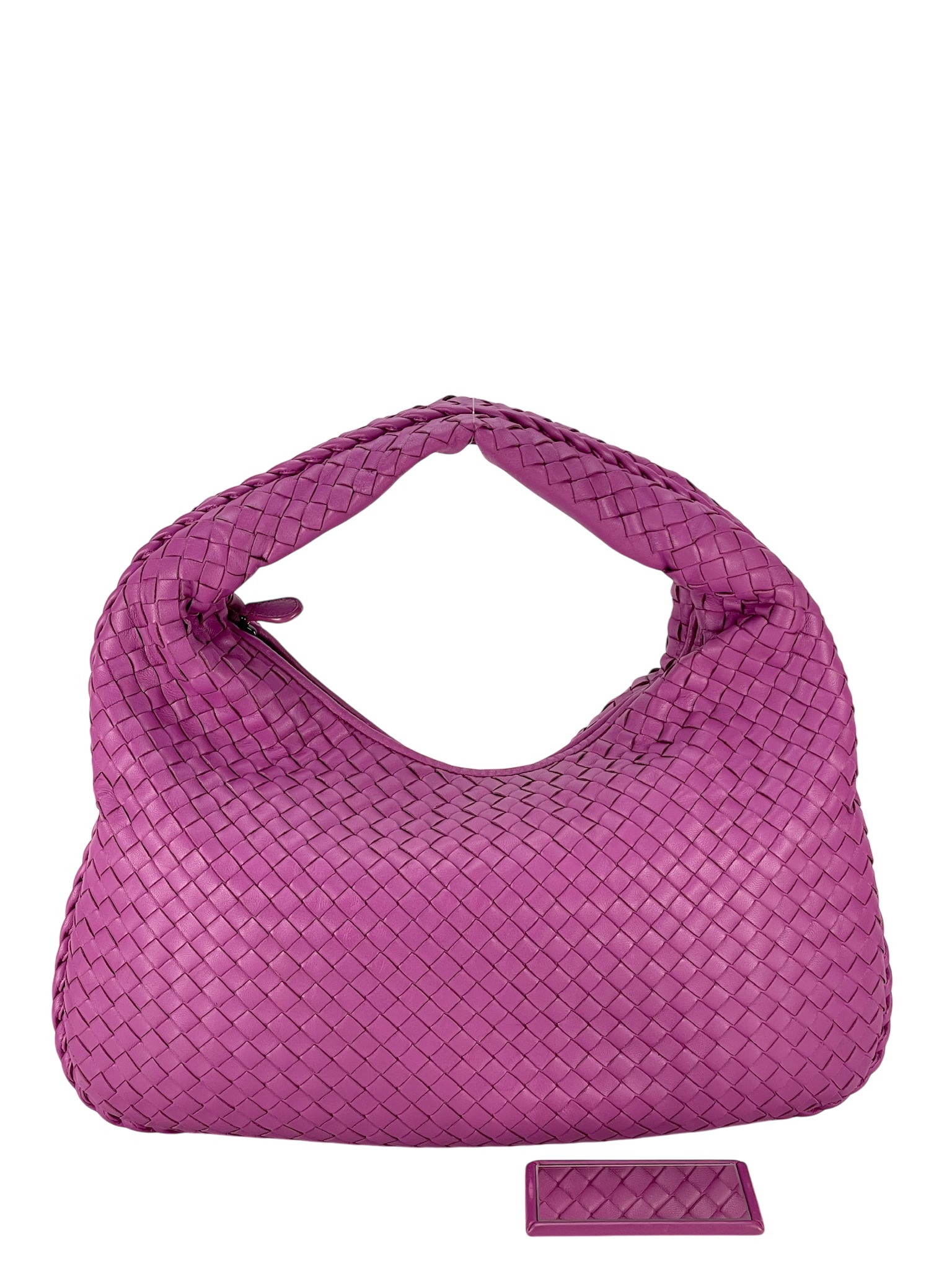BOTTEGA VENETA - Intrecciato Hobo Bag Pink Calfskin