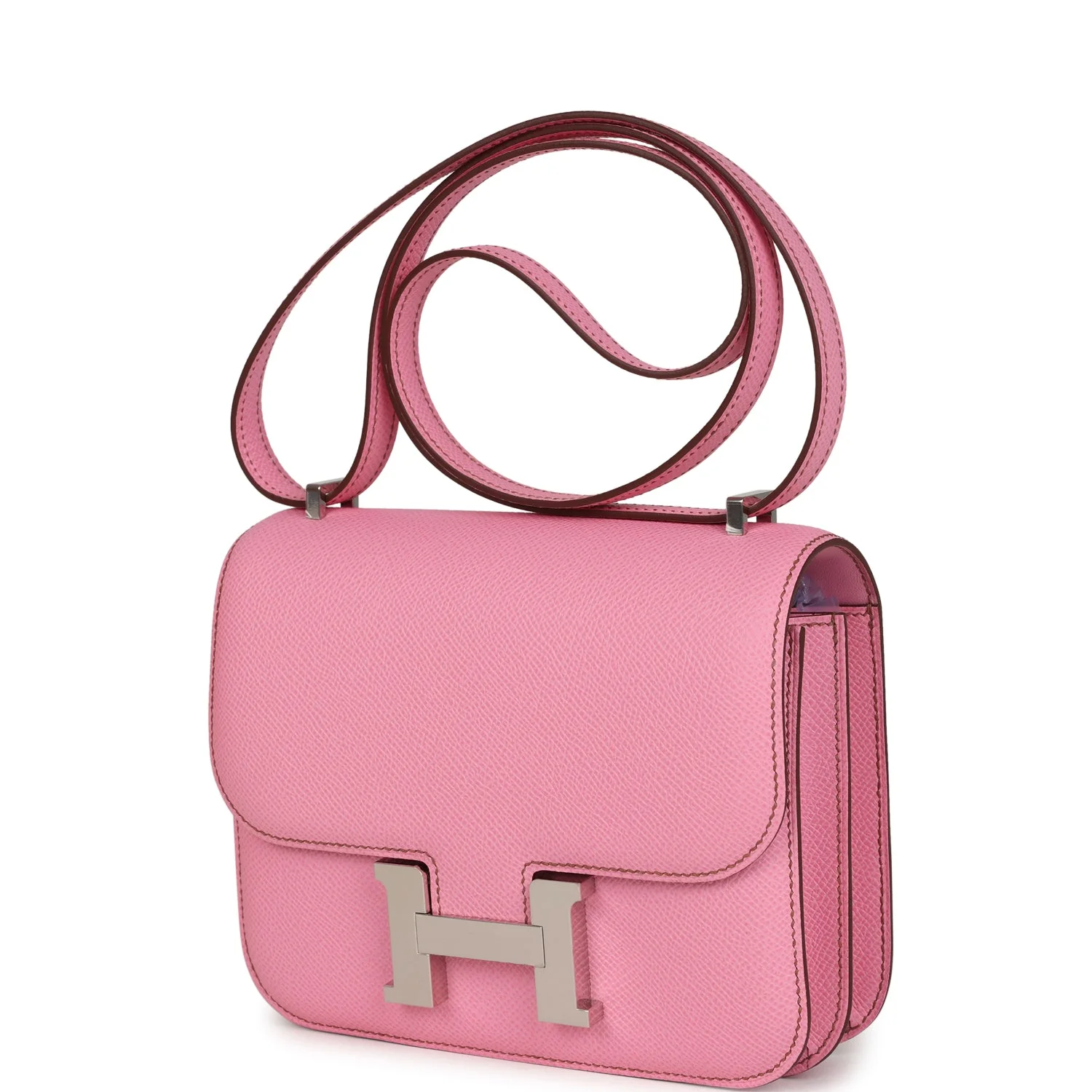Hermes Constance 18 Bubblegum 5P Epsom Palladium Hardware