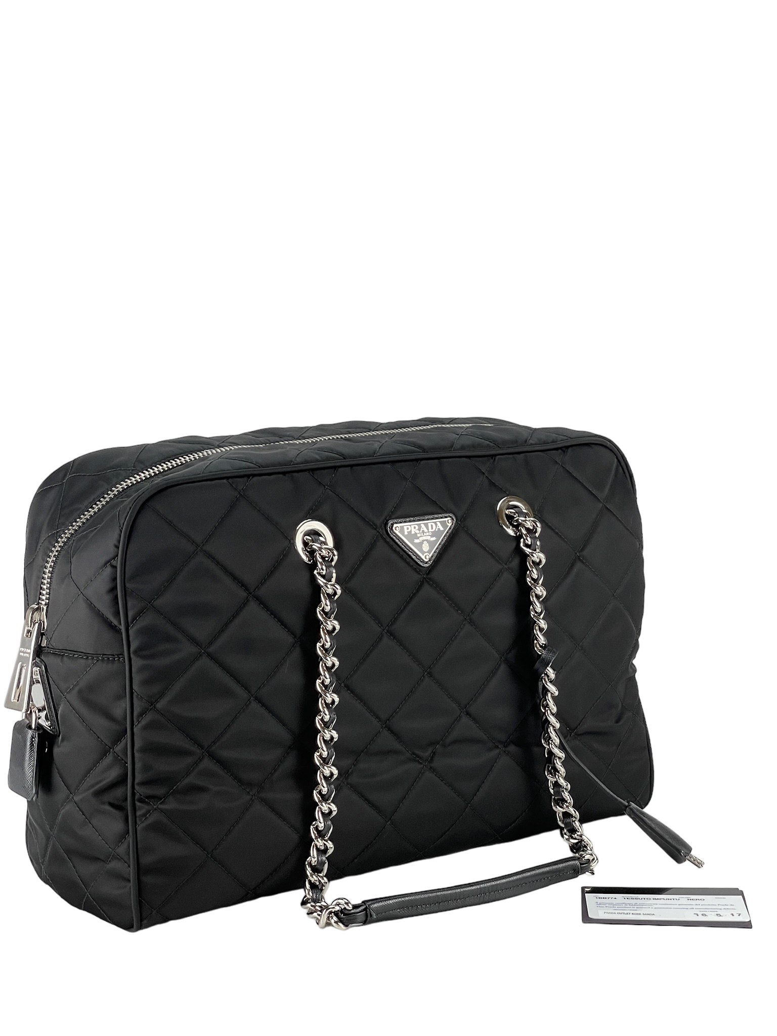 PRADA - Nylon Tessuto Impuntu Tote Bag