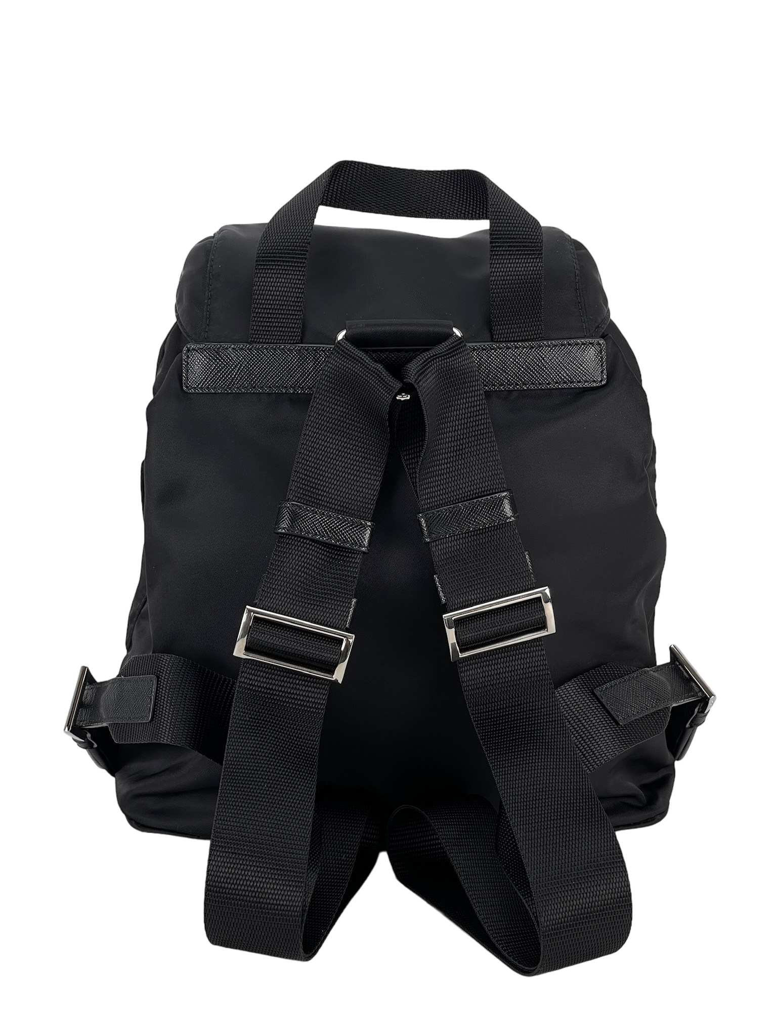 PRADA - Black Re-Nylon Backbag Small