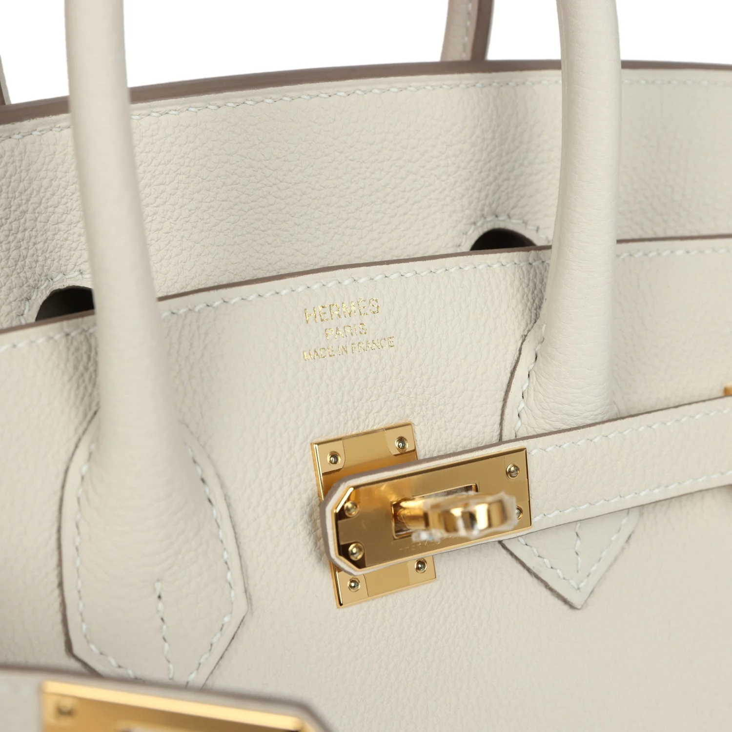 Hermes Birkin 25 Craie Togo Gold Hardware