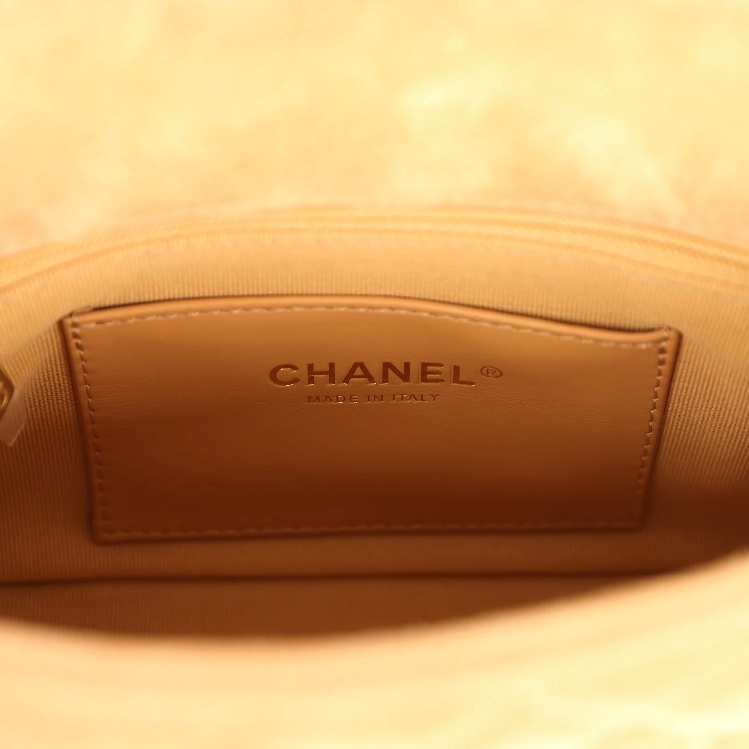 Chanel Mini CC Color Flap Bag Dark Beige Suede Brushed Gold Hardware