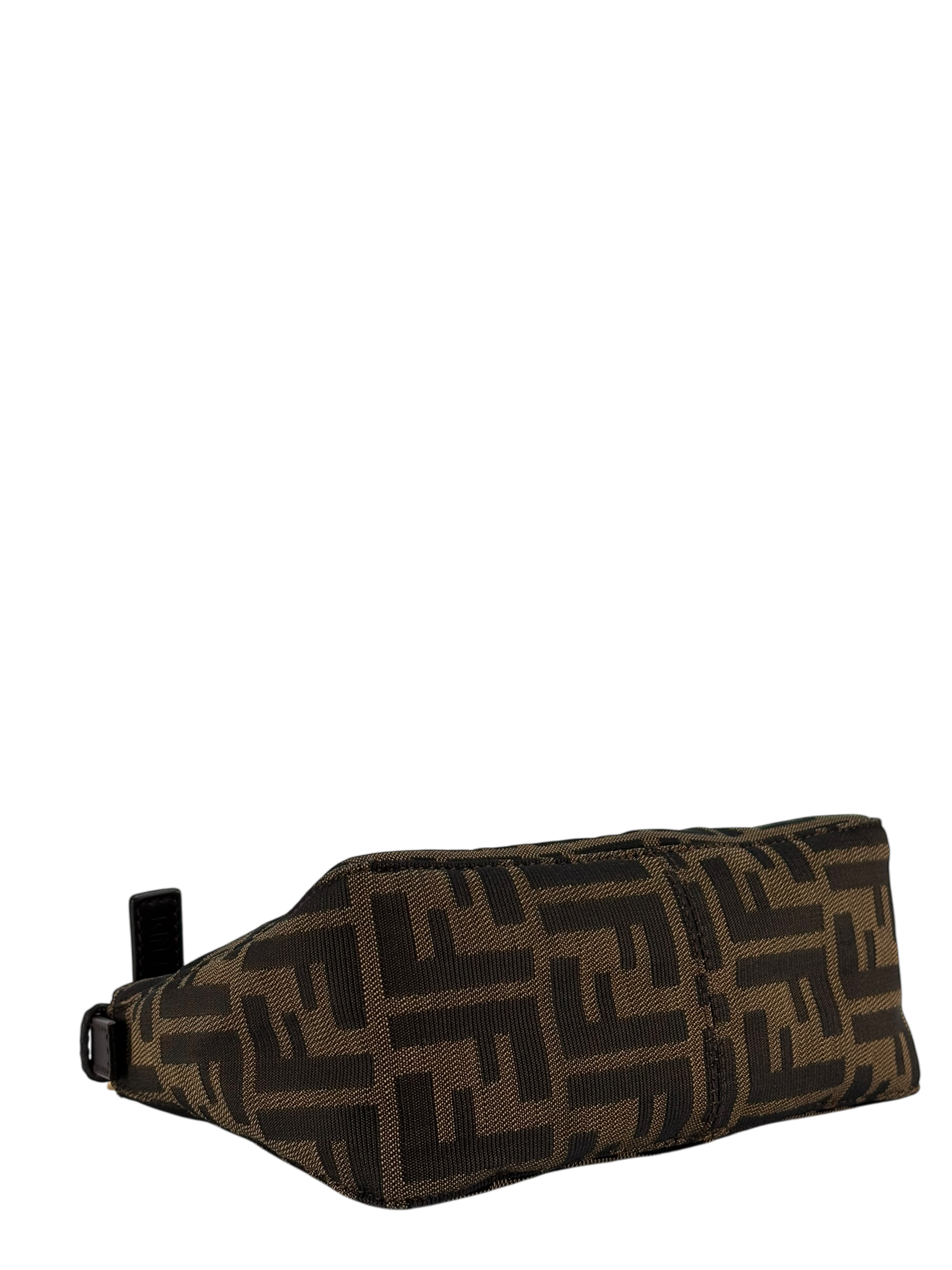 FENDI - Zucca Brown Jacquard Vanity Pouch Bag