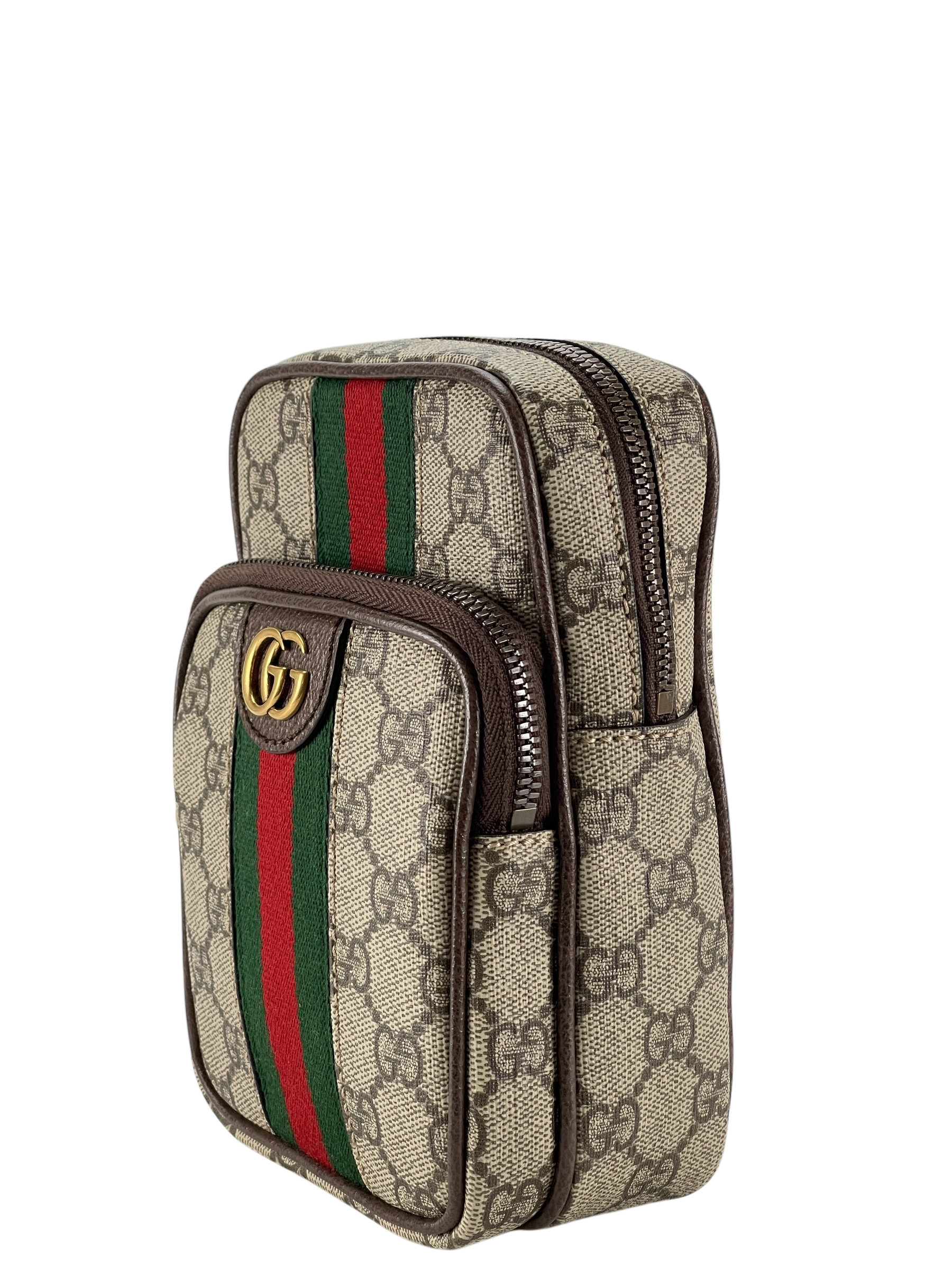GUCCI -Ophidia GG Supreme Canvas Leather GG Small Mini Bag Sling Bag