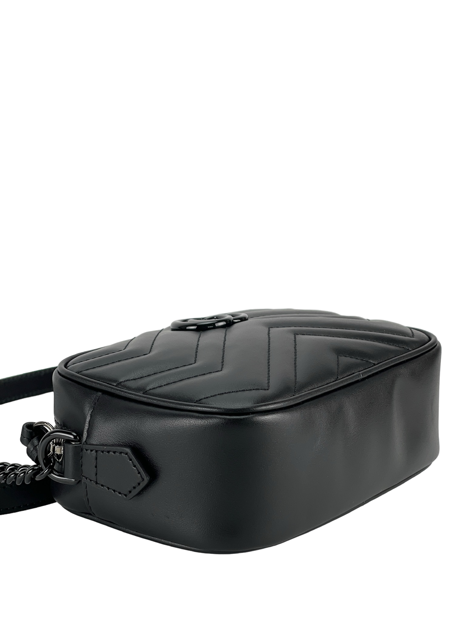 GUCCI - Black GG Marmont Camera Bag