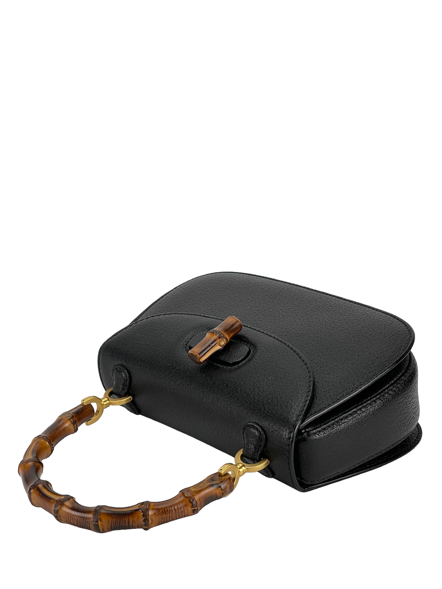 GUCCI - 2way Smalll leather Bamboo Handbag