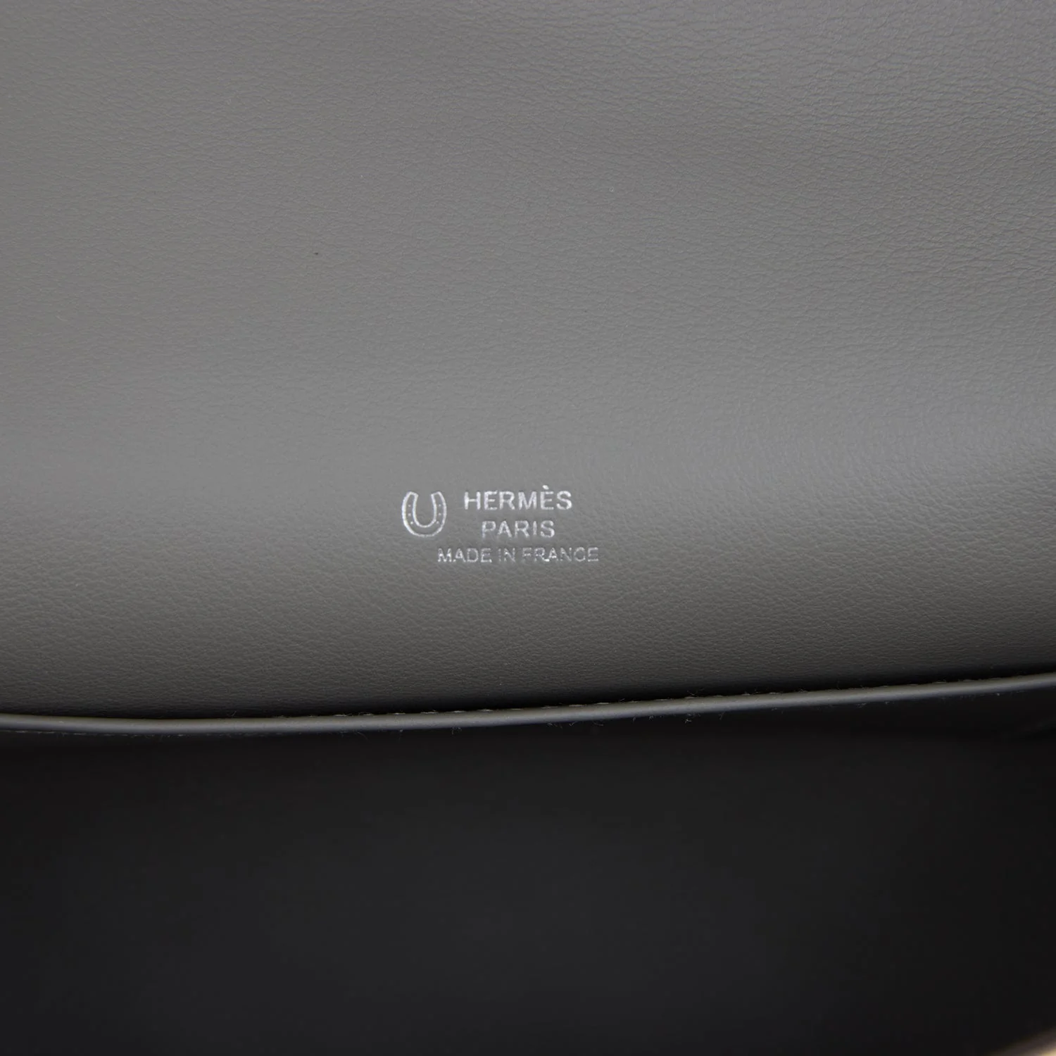 Hermes Special Order (HSS) Kelly Pochette Beton and Gris Meyer Swift Palladium Hardware