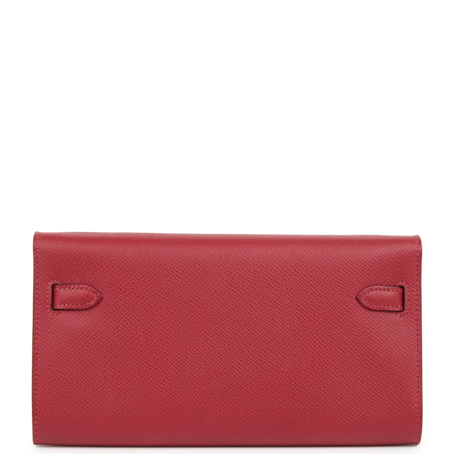 Hermes Kelly Wallet To Go Rouge Grenat Epsom Gold Hardware