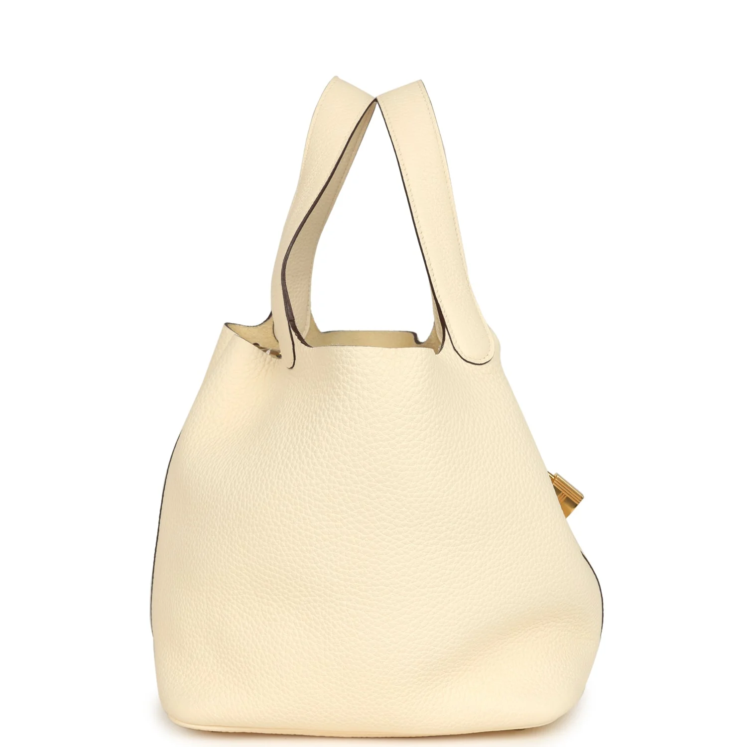 Pre-owned Hermes Picotin Lock 22 Nata Clemence Gold Hardware