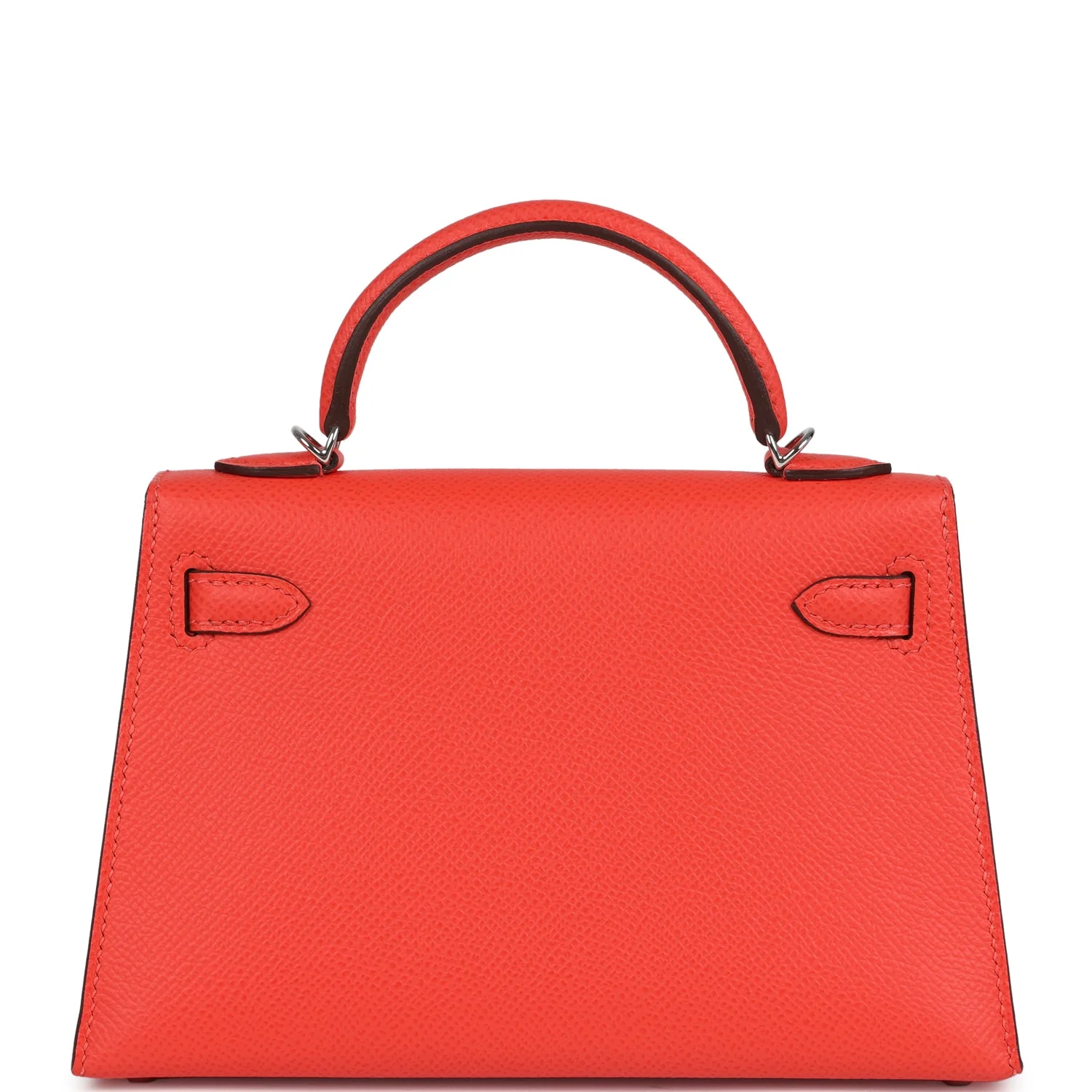 Hermes Kelly Sellier 20 Orange Field Epsom Palladium Hardware