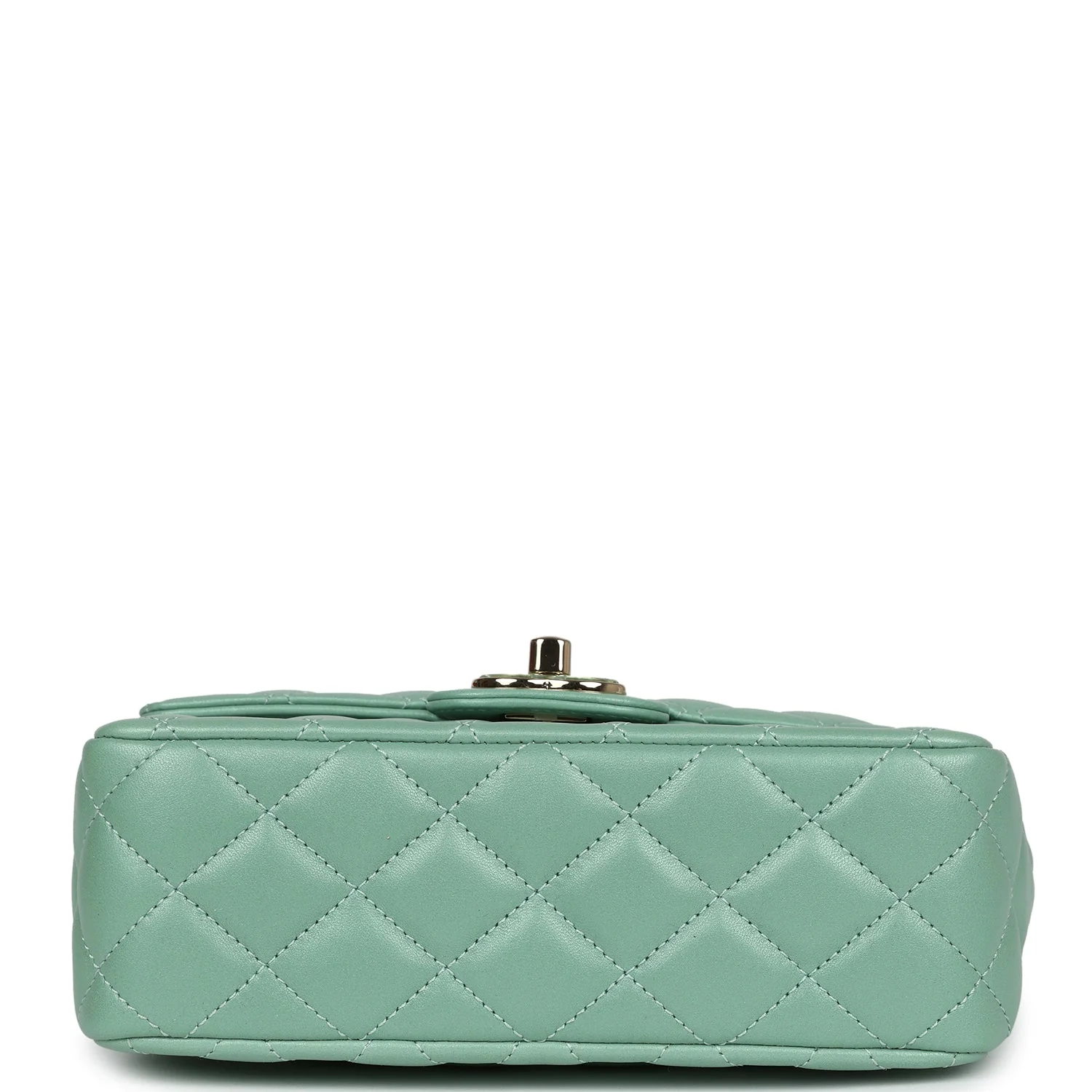 Chanel Candy Heart Mini Flap Bag Turquoise Lambskin Enamel and Light Gold Hardware