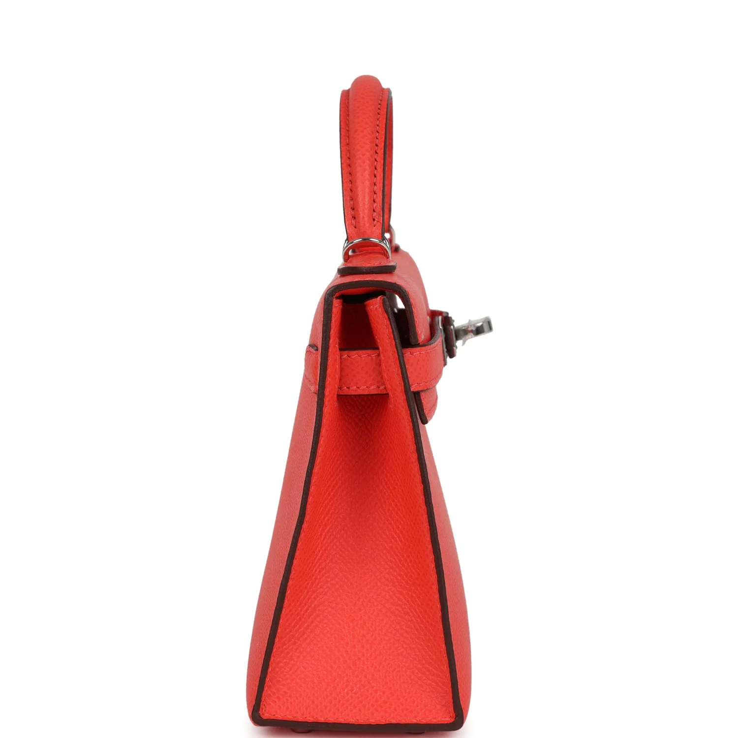 Hermes Kelly Sellier 20 Orange Field Epsom Palladium Hardware