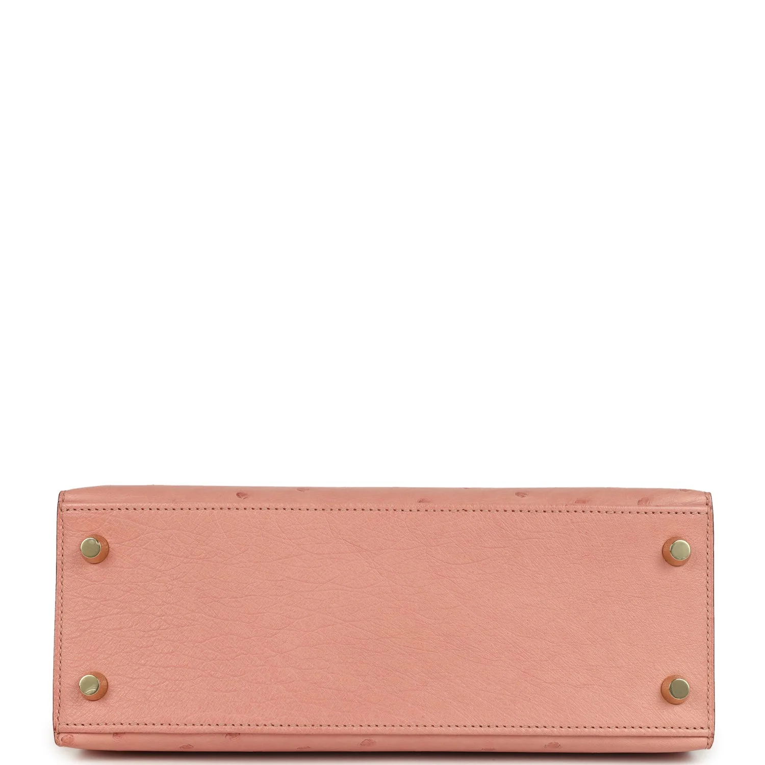 Hermes Kelly Sellier 25 Terre Cuite Ostrich Gold Hardware