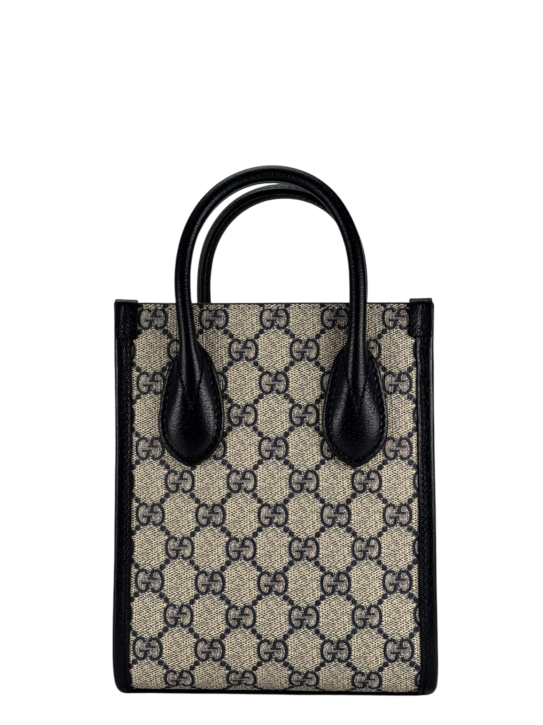 GUCCI - Mini GG Supreme Interlocking Tote Bag