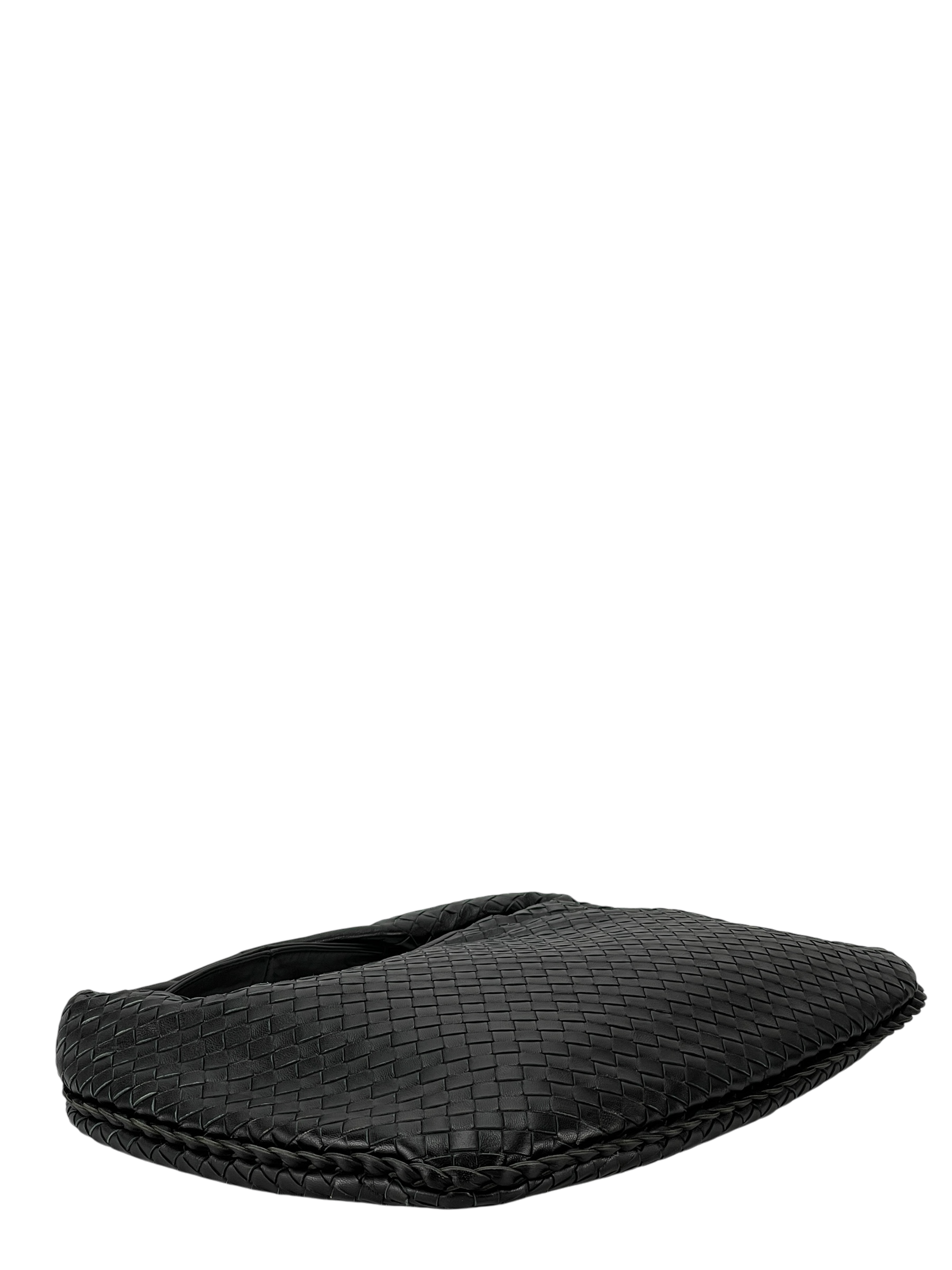 BOTTEGA VENETA - Intrecciato Hobo Bag Black Calfskin
