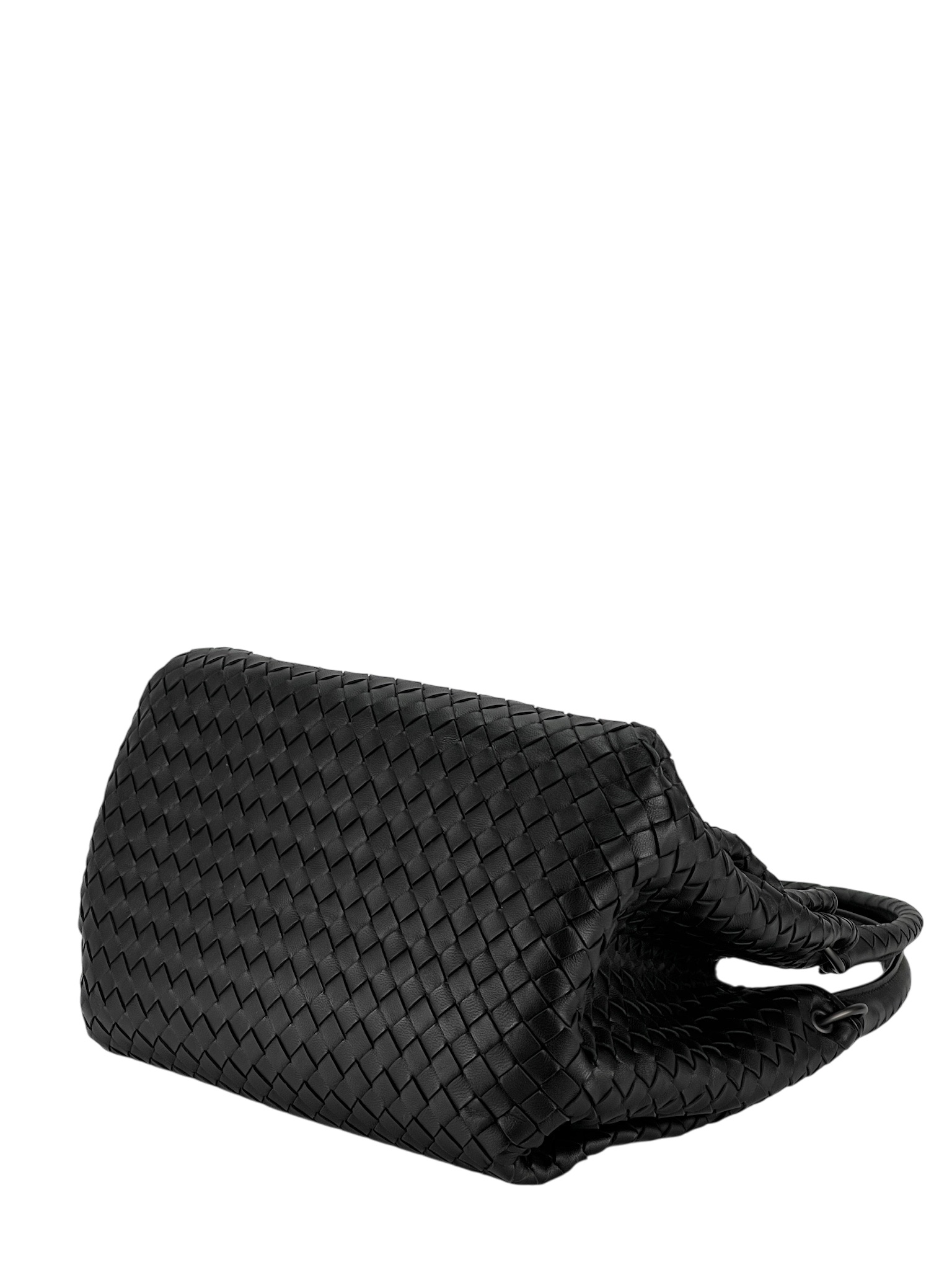 BOTTEGA VENETA - Intrecciato Nero Tote Bag Black Calfskin
