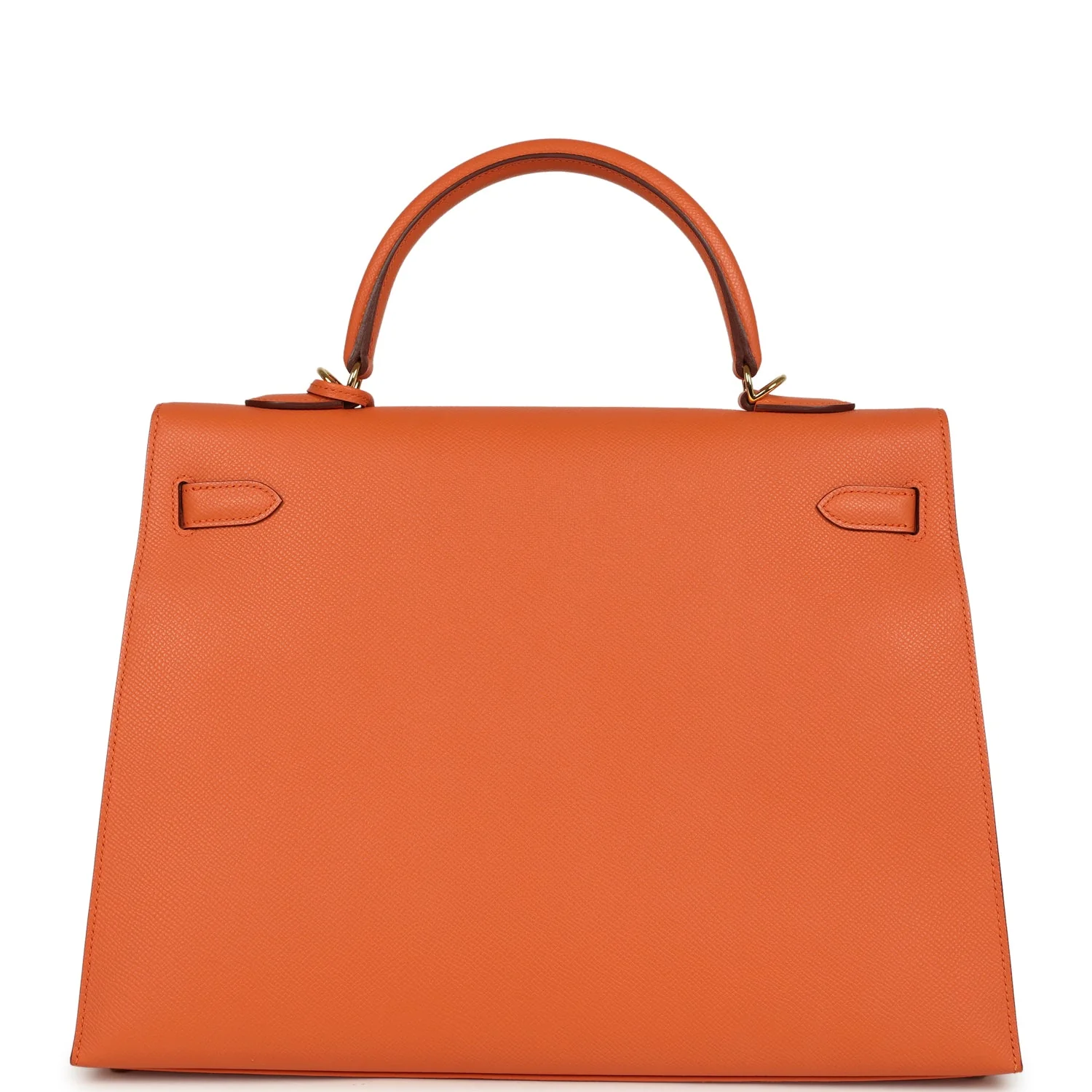 Pre-owned Hermes Kelly Sellier 35 Mango Epsom Gold Hardware