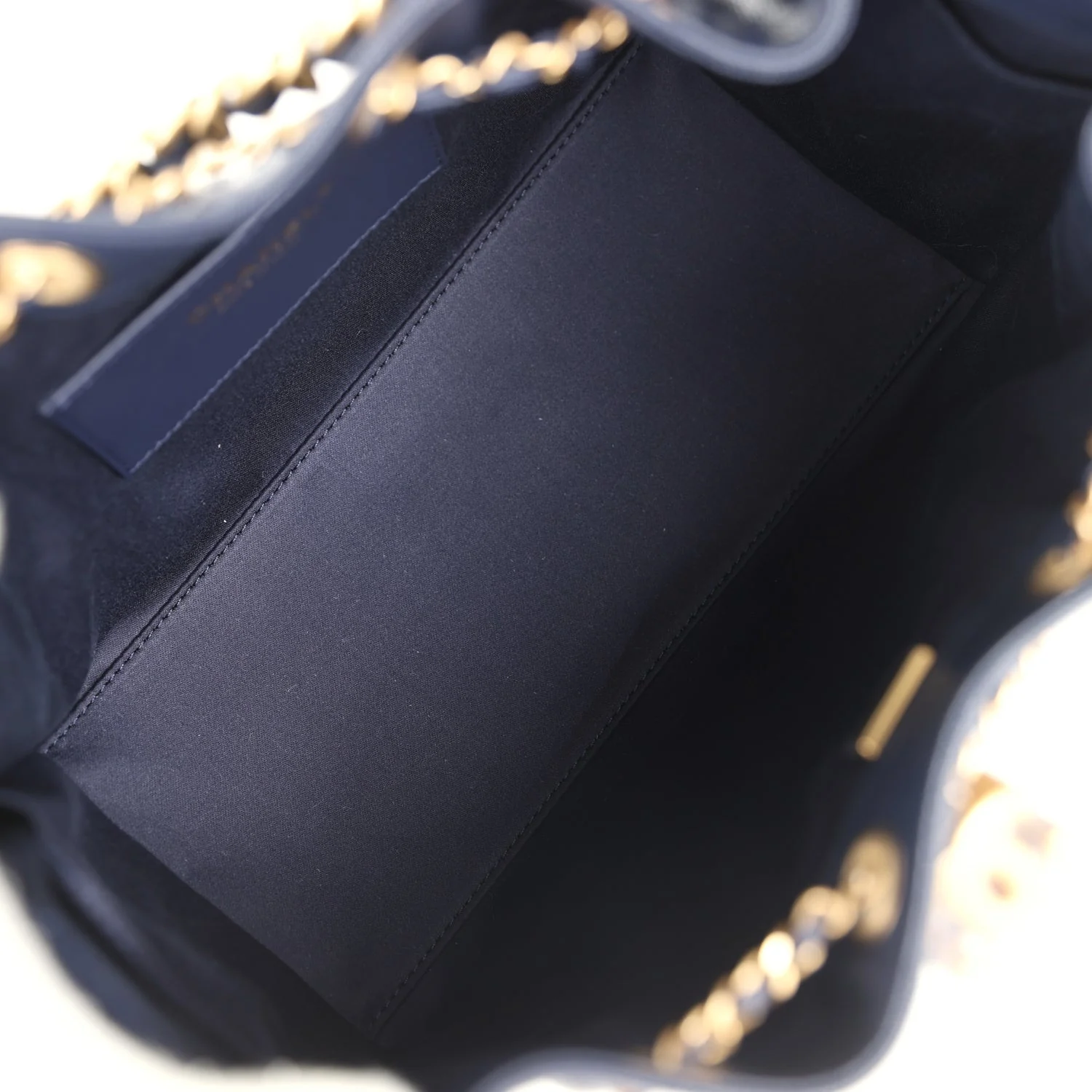 Chanel Small 25 Hobo Bag Dark Navy Caviar Antique Gold Hardware