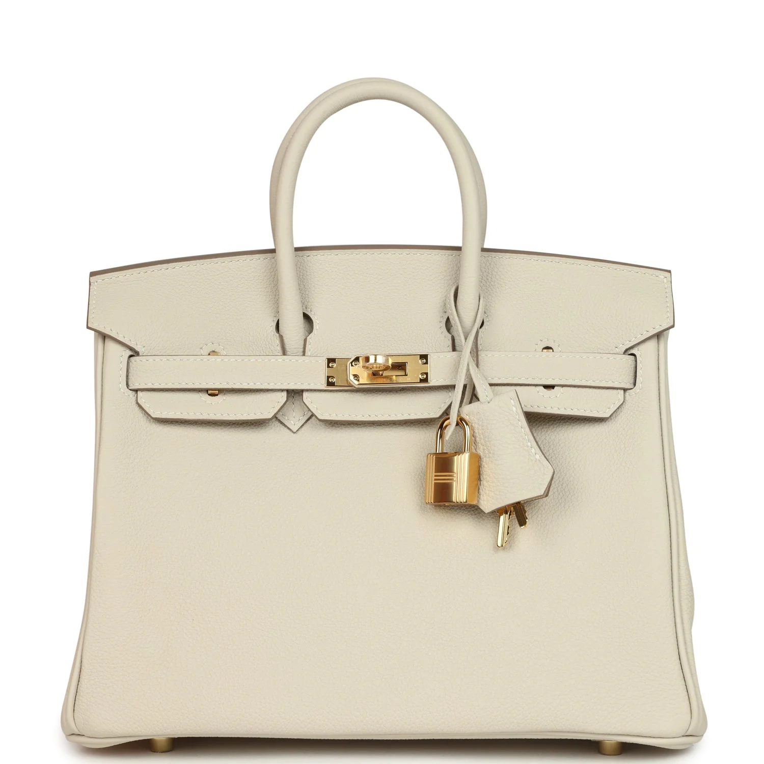 Hermes Birkin 25 Craie Togo Gold Hardware