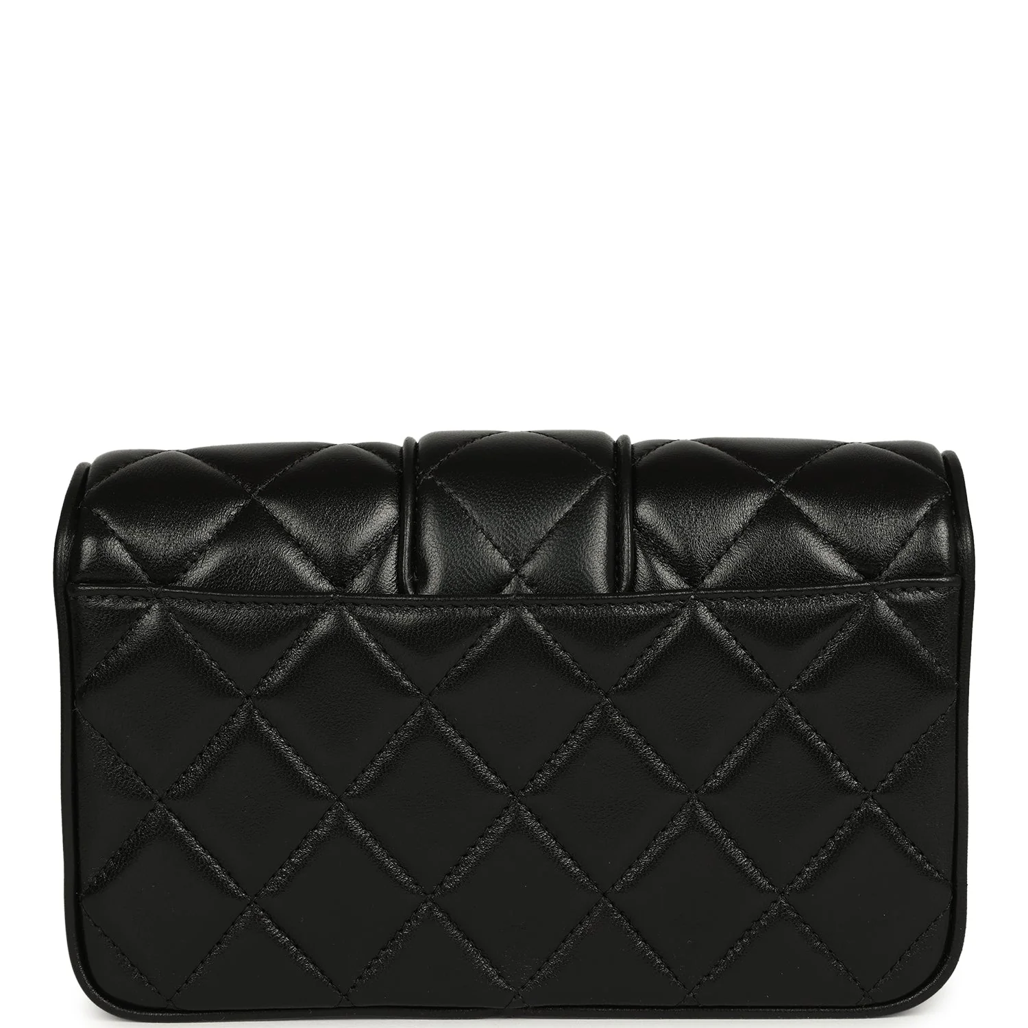 Chanel Mini Tab Flap Bag Black Lambskin Gold Hardware