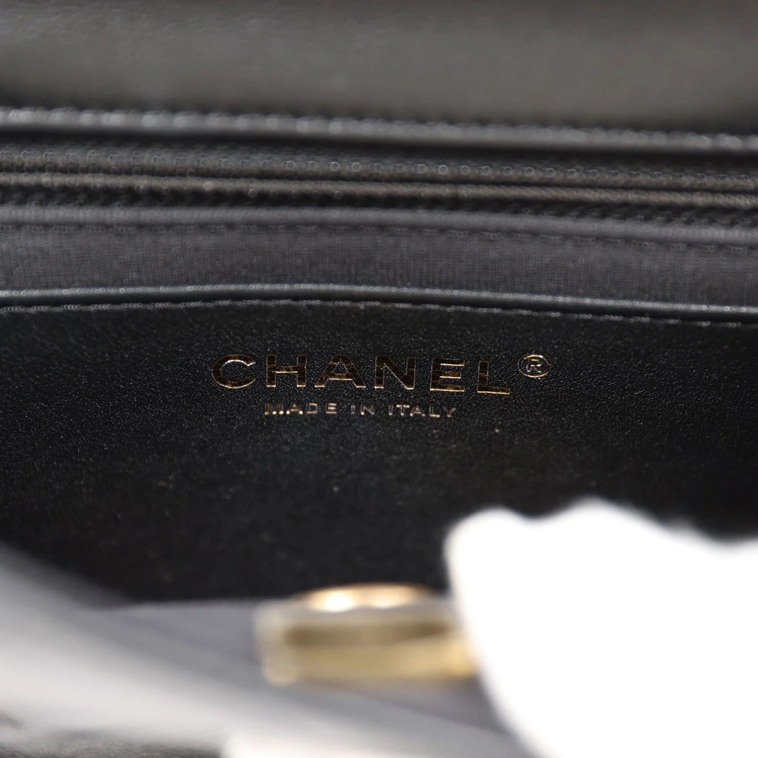 Chanel Mini Charms Flap Bag Black Lambskin Brushed Gold Hardware