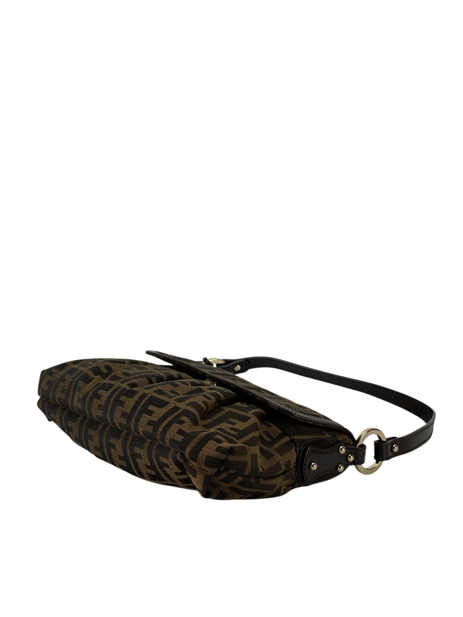 FENDI - Brown Canvas Zucca one-Shoulder Bag