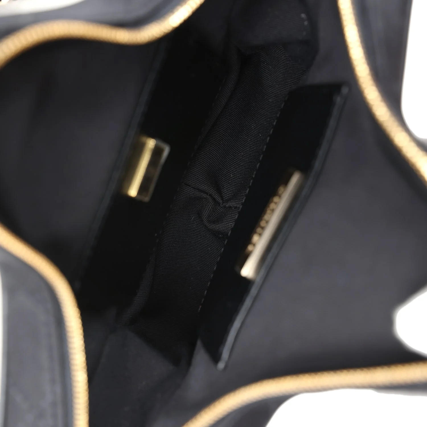 Chanel Star Bag Black Satin Light Gold Hardware