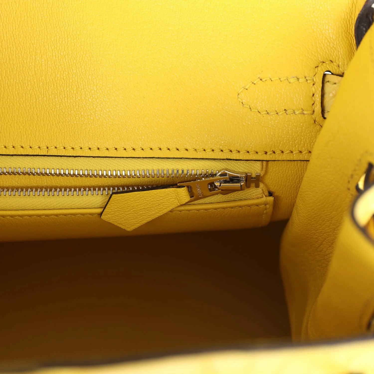 Hermes Birkin 25 Mimosa Matte Alligator Palladium Hardware