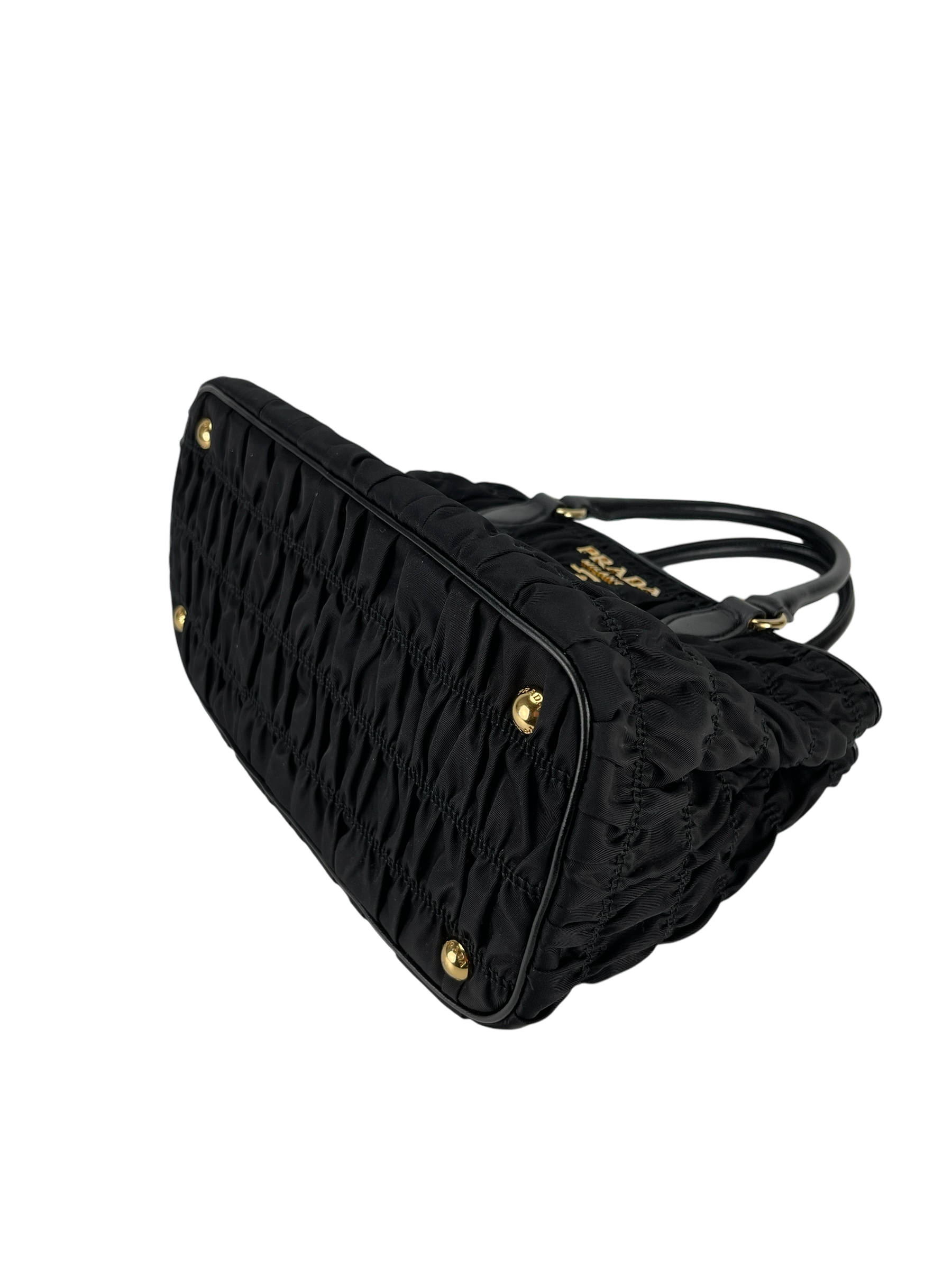 PRADA - Tessuto Nylon Gaufre Small Tote Black