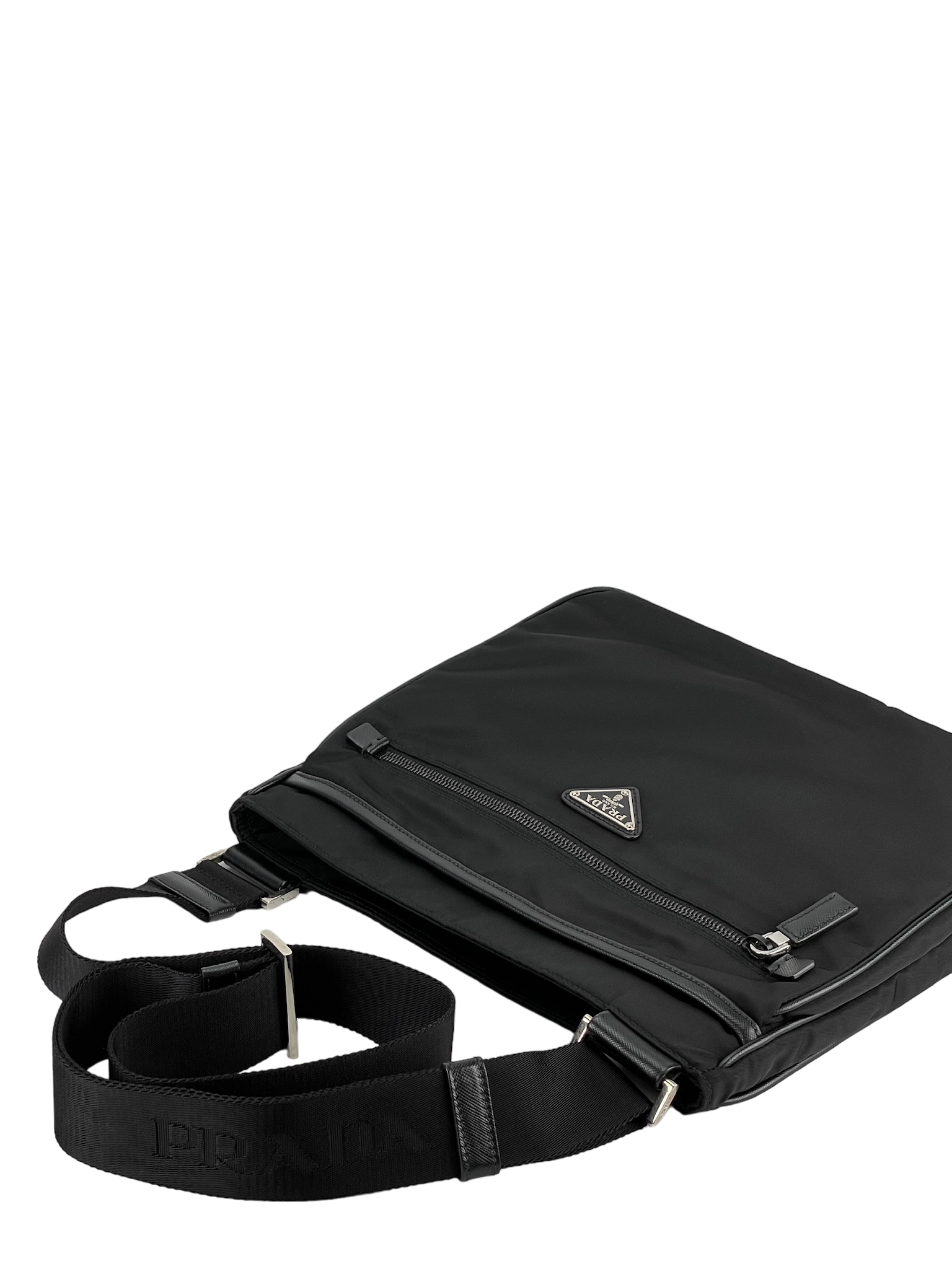PRADA - Black Nylon Messager Bag