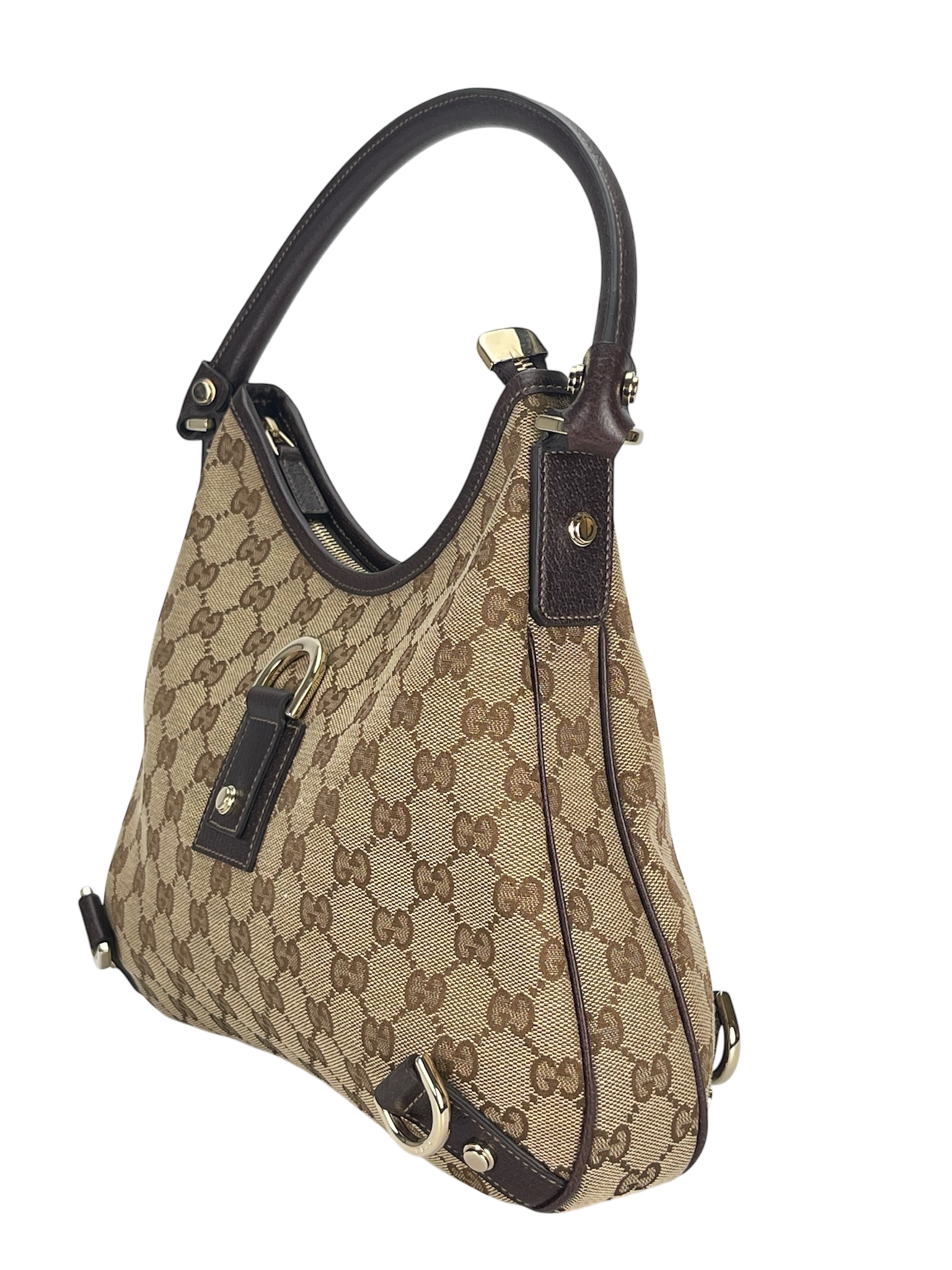 GUCCI - Beige Ophidia Abbey Guccissima Semi Shoulder Bag