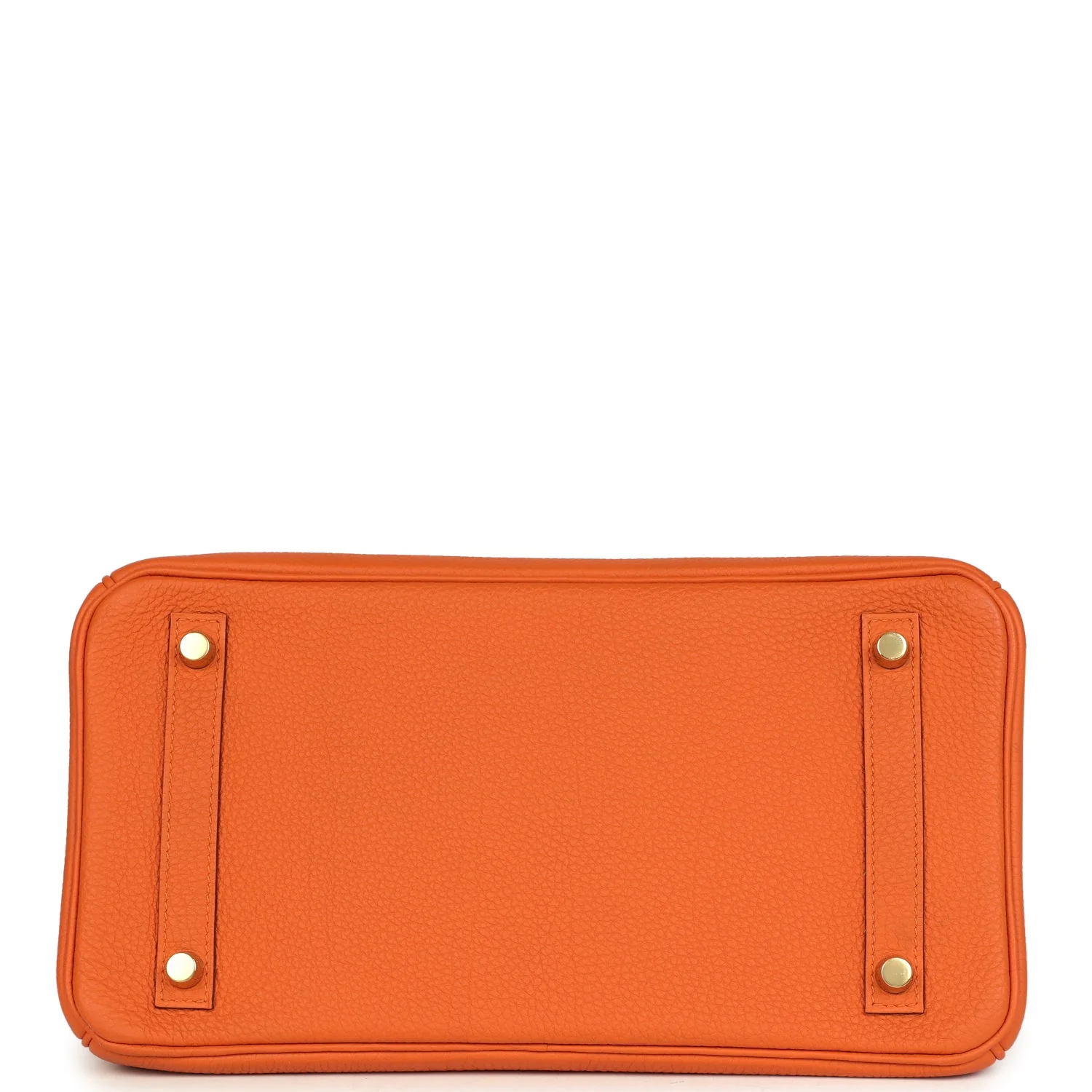 Pre-owned Hermes Birkin 30 Orange Togo Gold Hardware