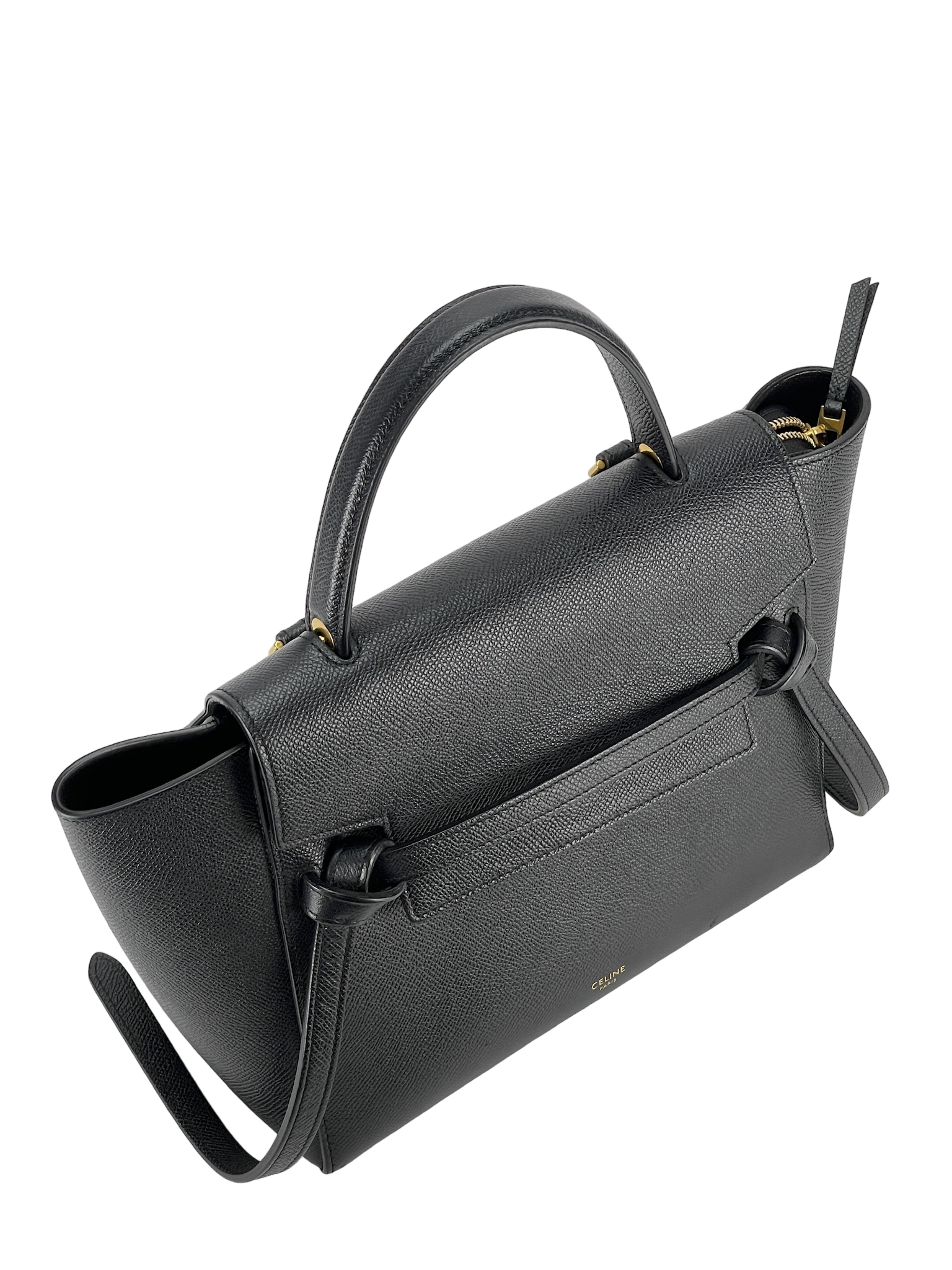 CELINE - Black Mirco Leather 2way Handbag