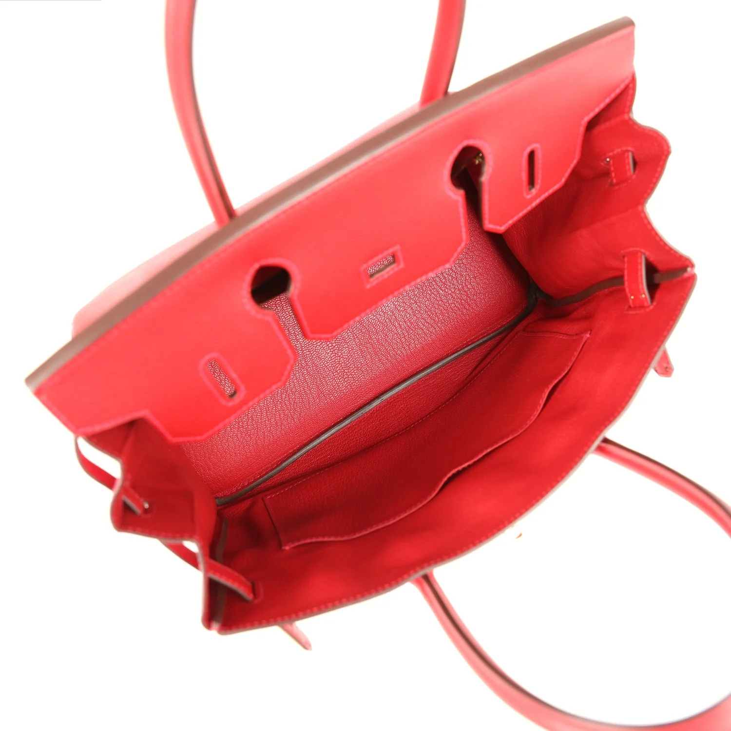 Pre-owned Hermes Birkin 30 Rouge Casaque Epsom Gold Hardware