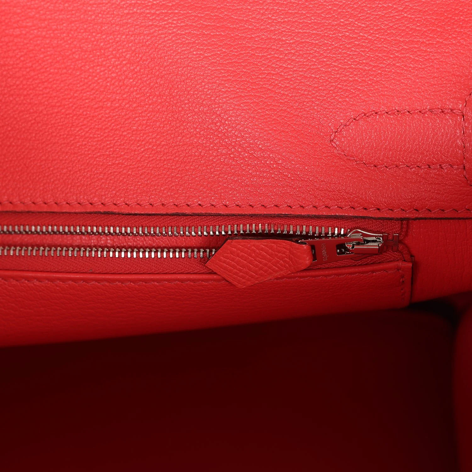 Pre-owned Hermes Birkin 30 Rose Jaipur Epsom Palladium Hardware