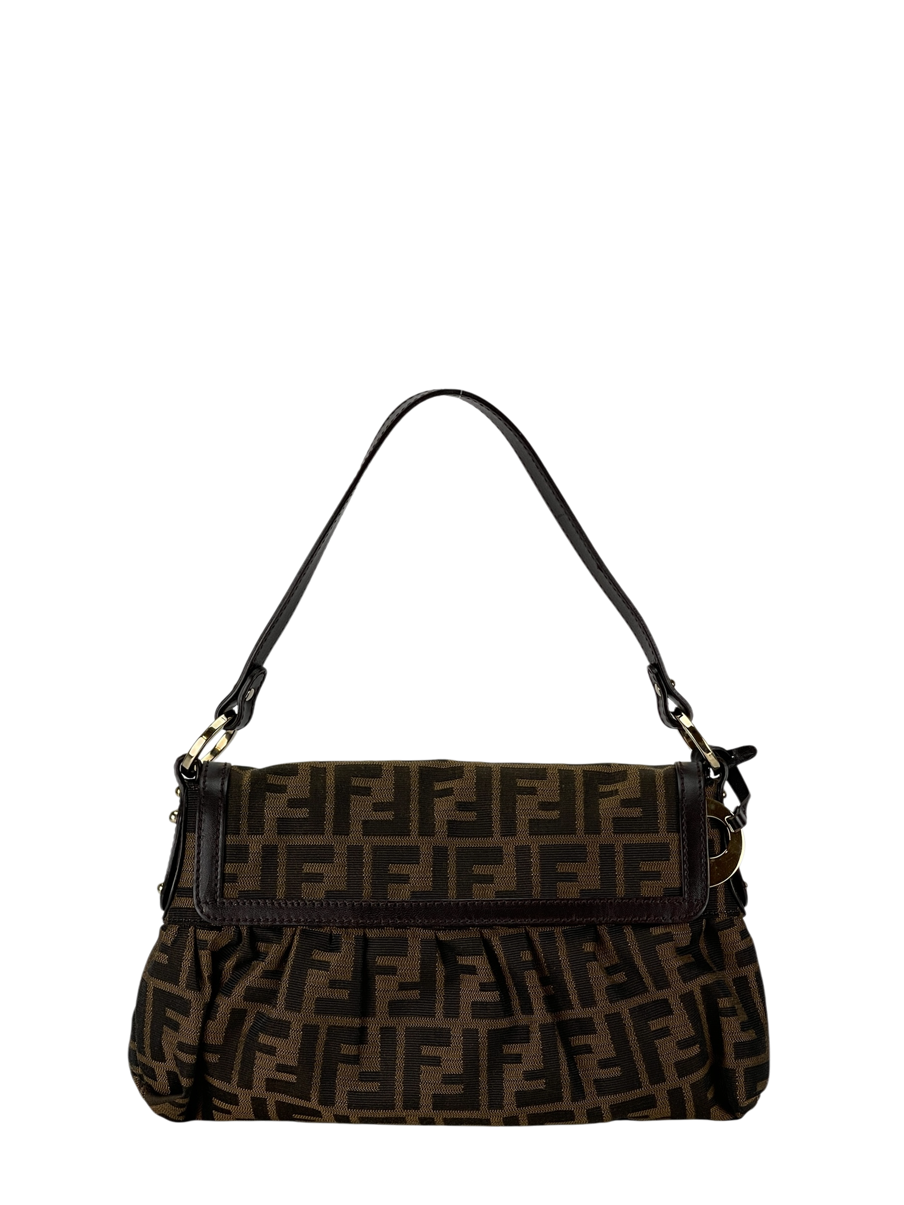 FENDI - Brown Canvas Zucca one-Shoulder Bag