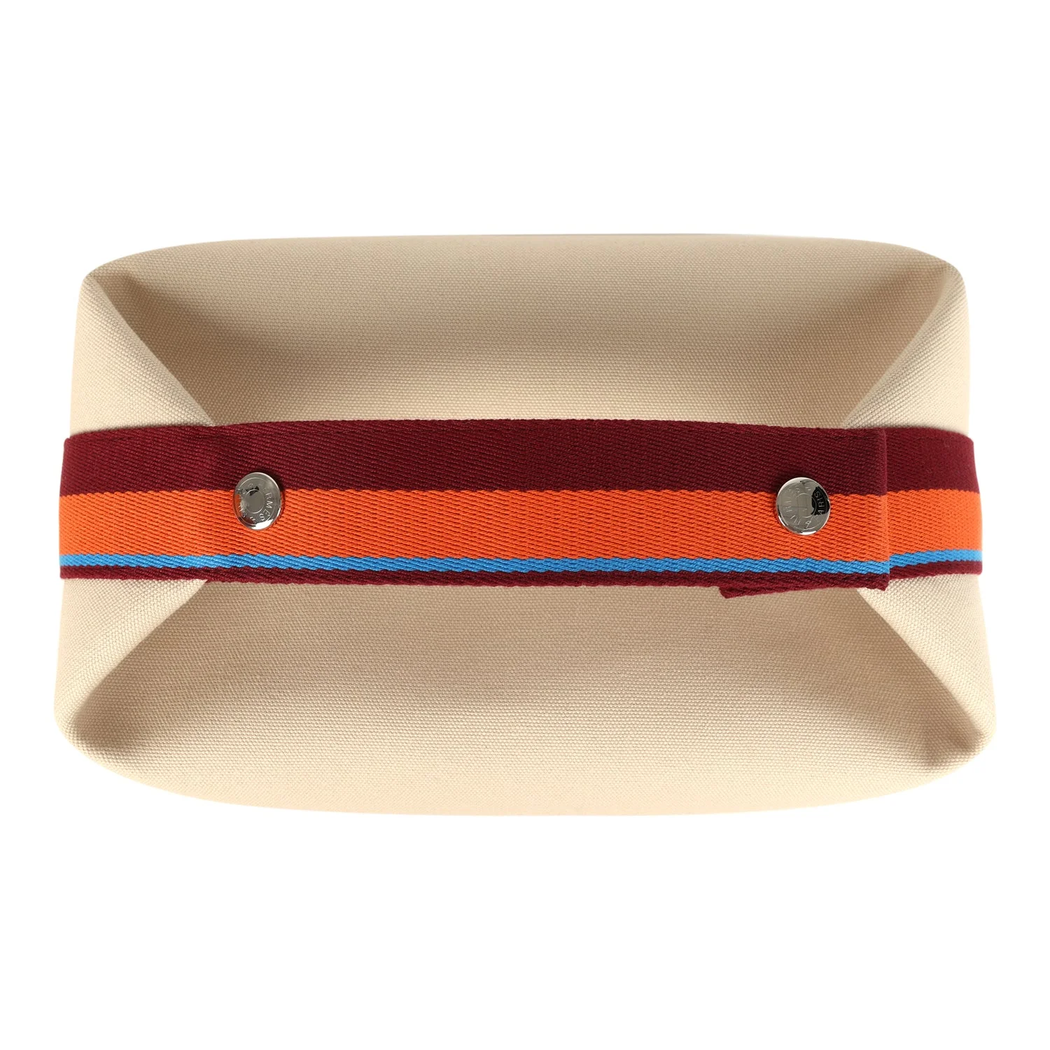 Hermes Bride A Brac Pavillon GM Naturel Canvas Palladium Hardware