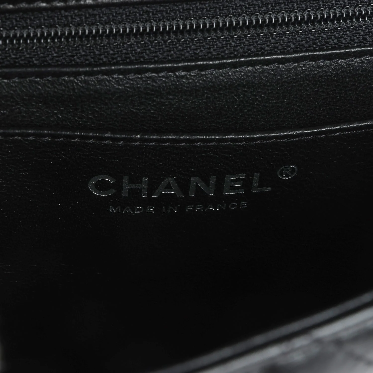 Pre-owned Chanel Mini Classic Square Flap Bag Black Lambskin Ruthenium Hardware