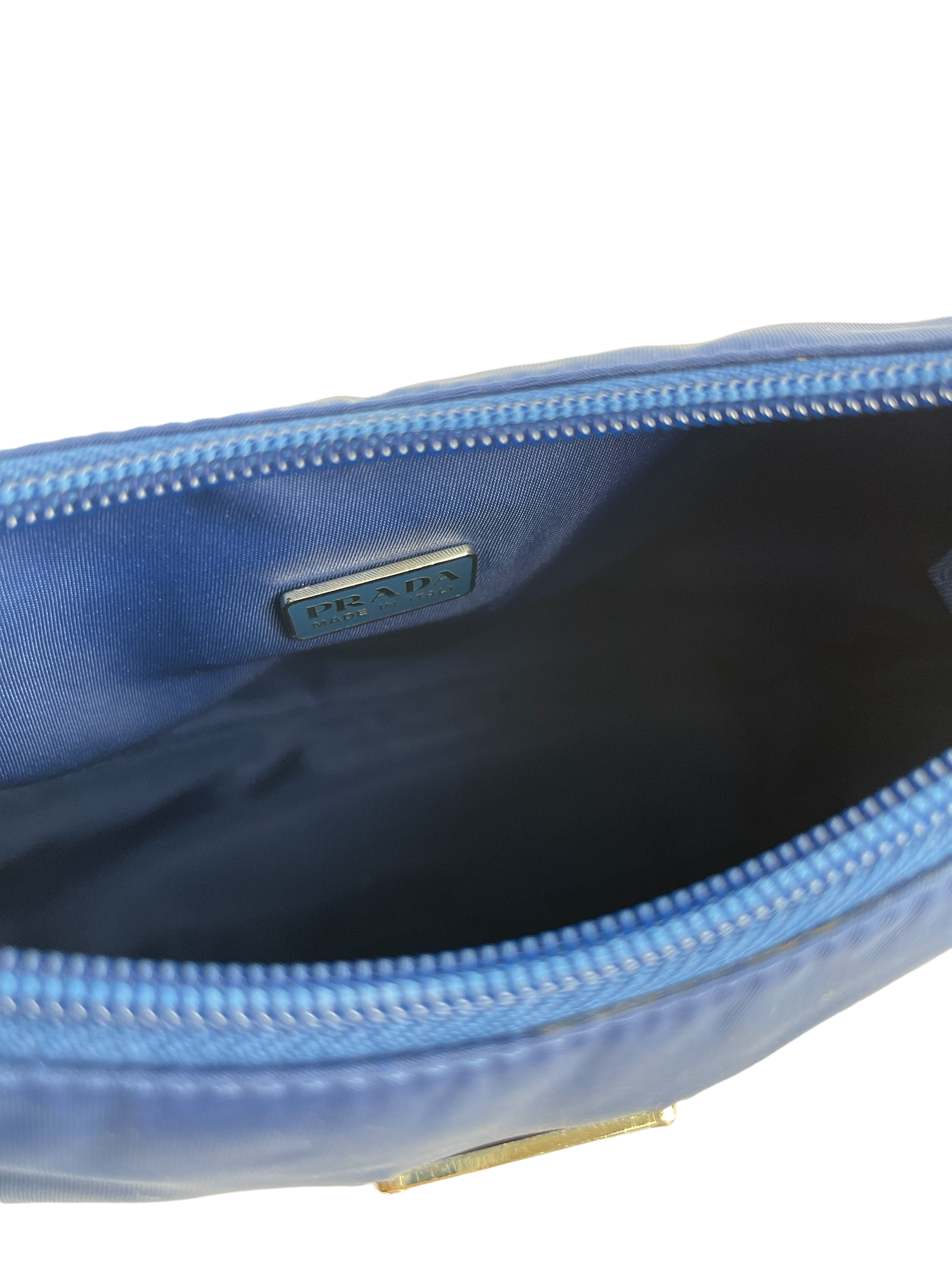 PRADA - Blue Nylon Hobo Bag