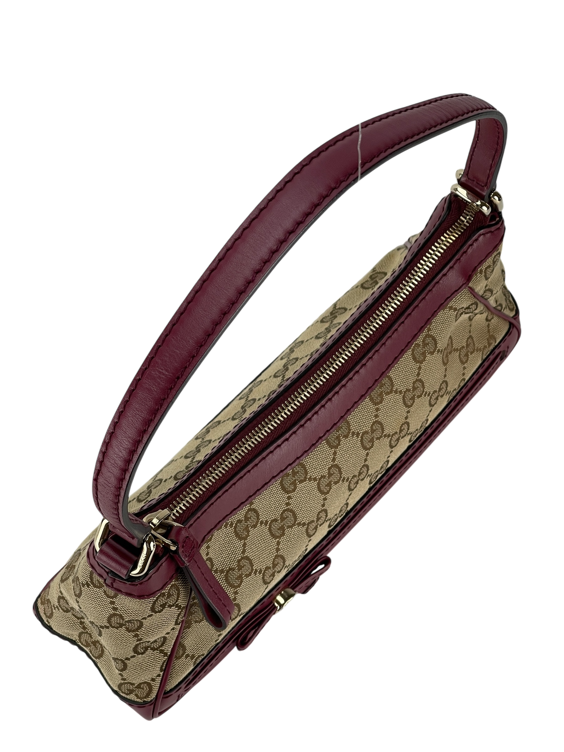 GUCCI - GG Canvas Mayfair One Shoulder Bag Ribbon Khaki Beige