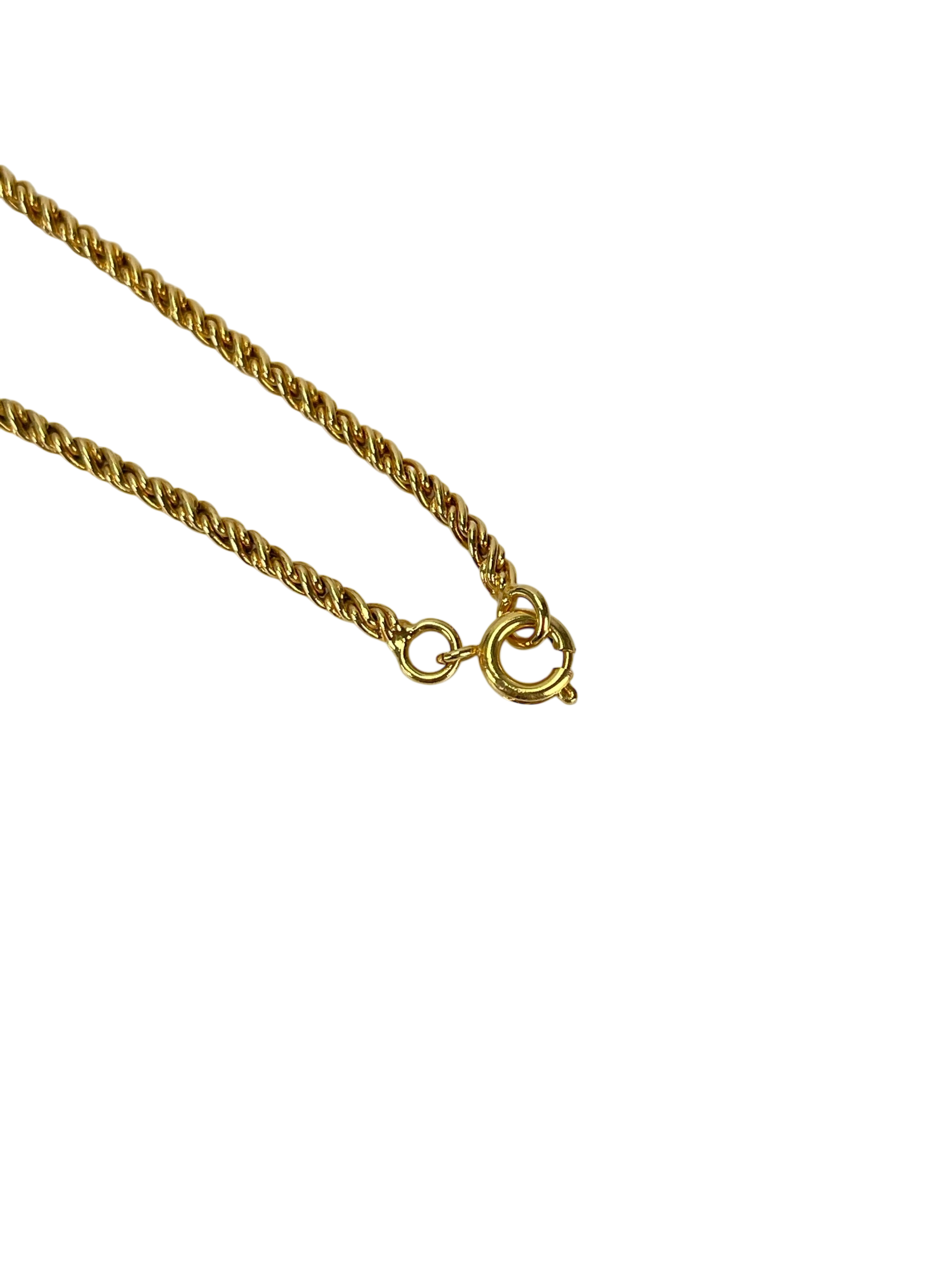 CELINE - Gold Star Logo Accessory Necklace