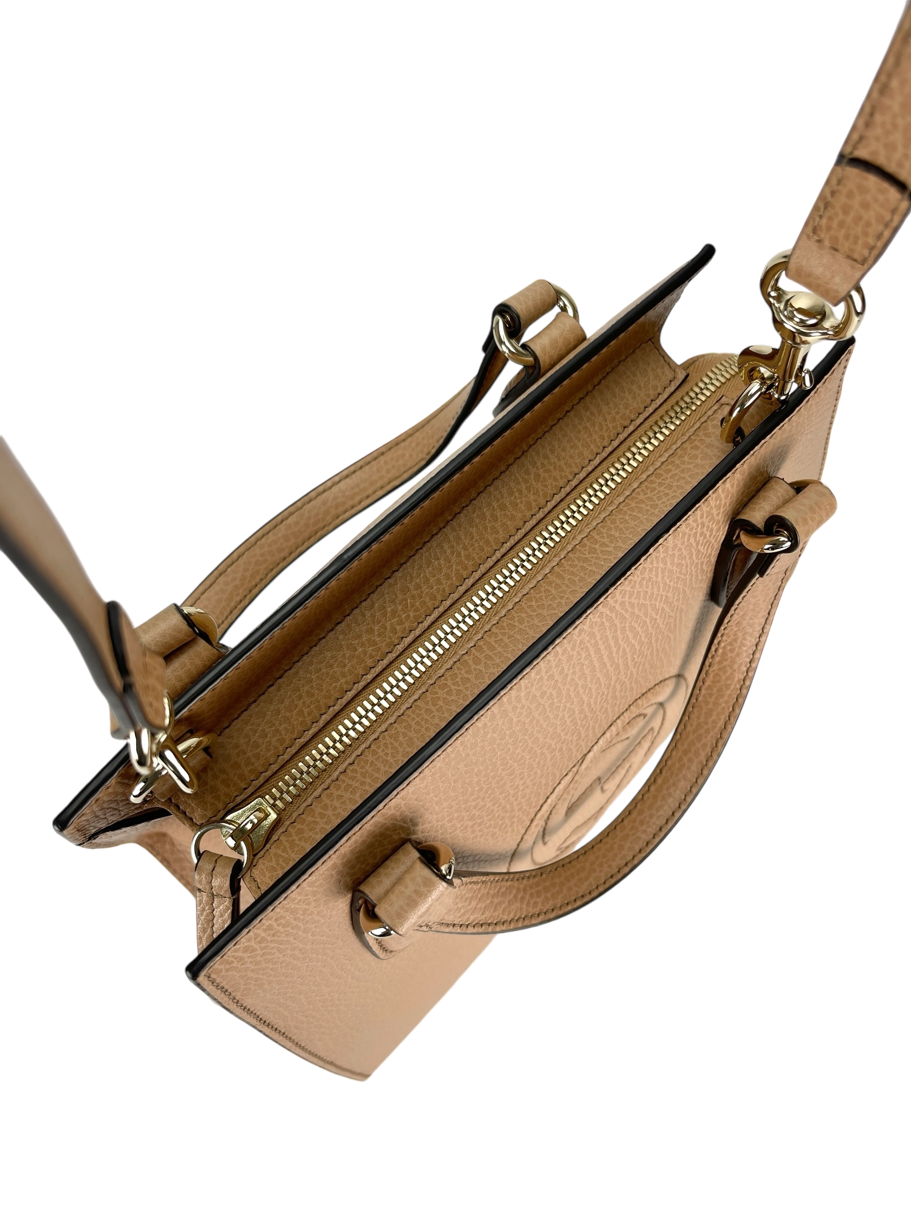 GUCCI - 2way bag Soho Top Handle Leather Handbag