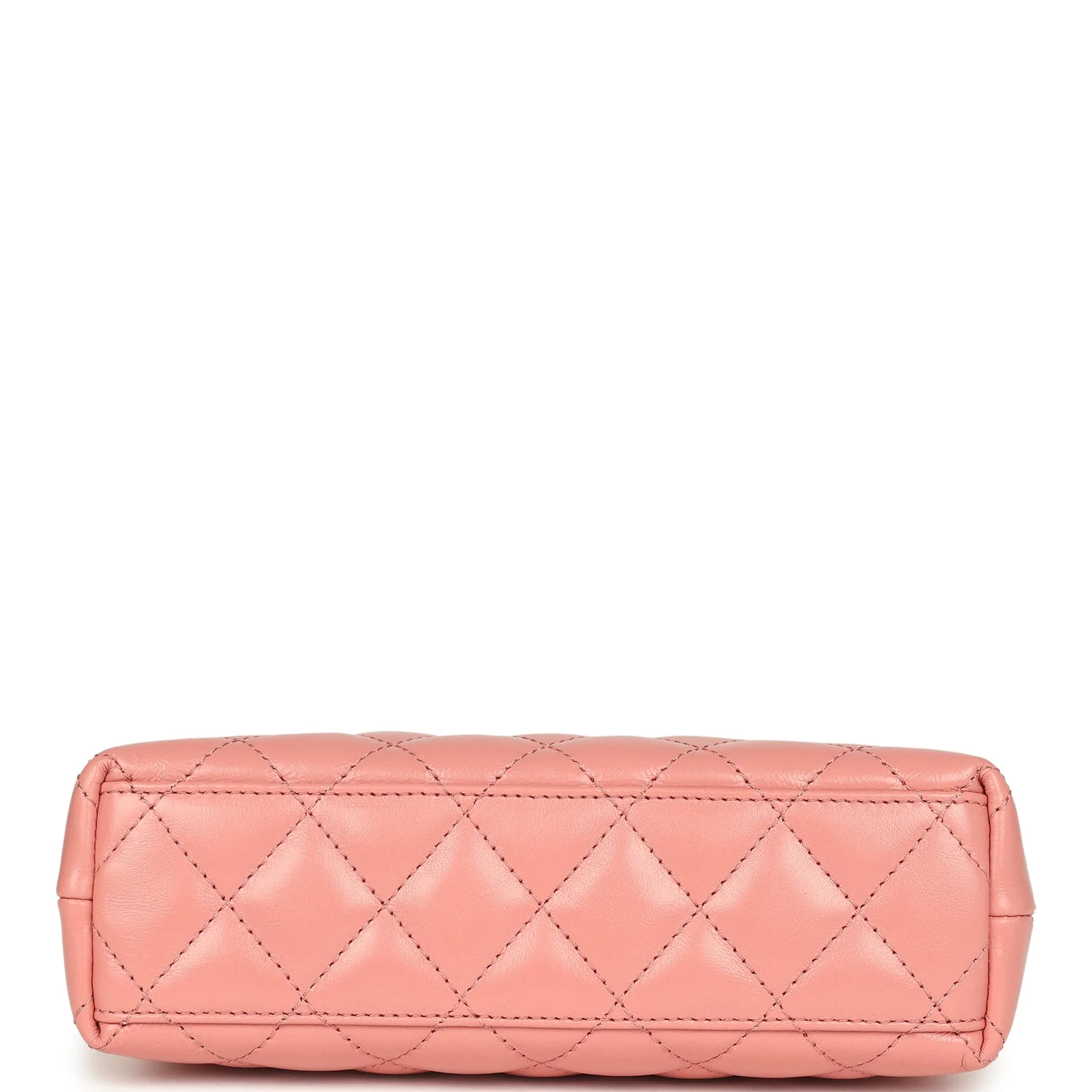 Chanel Small Kelly Shopper Coral Shiny Aged Calfskin Brushed Gold Hardware