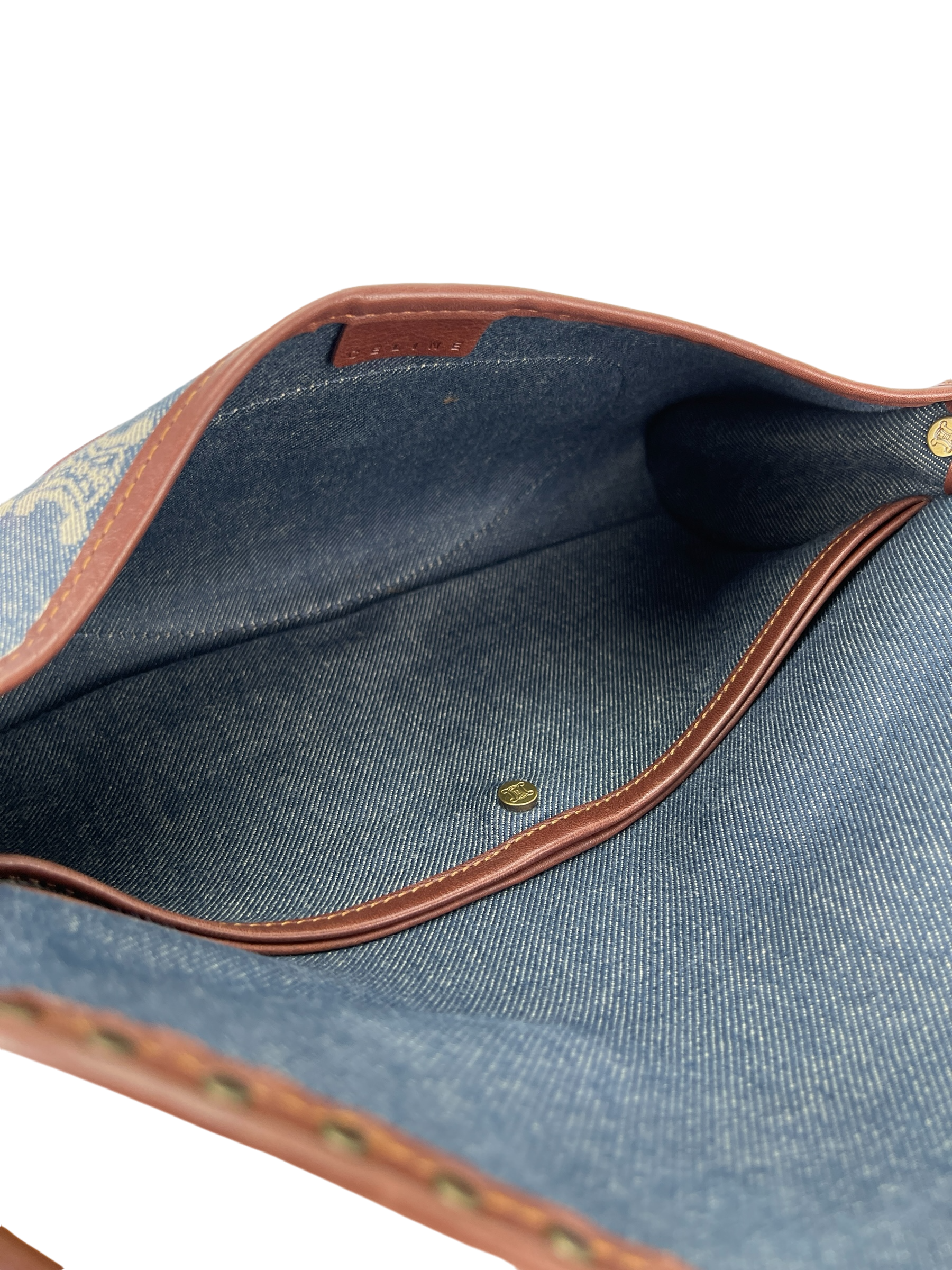 CELINE -  Macadam Denim Shoulder Bag