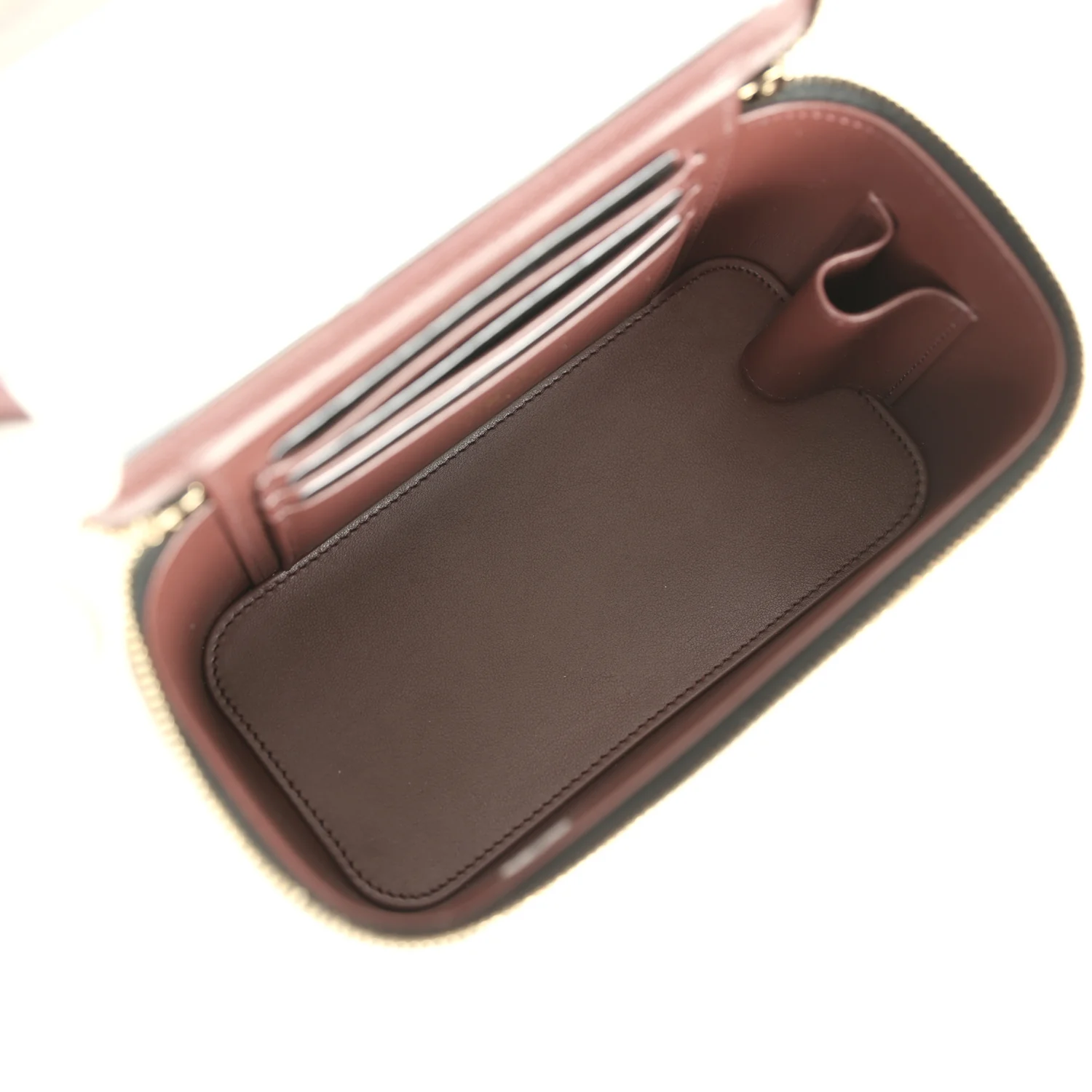 Chanel Small Classic Vanity Case Black Shiny Caviar Light Gold Hardware