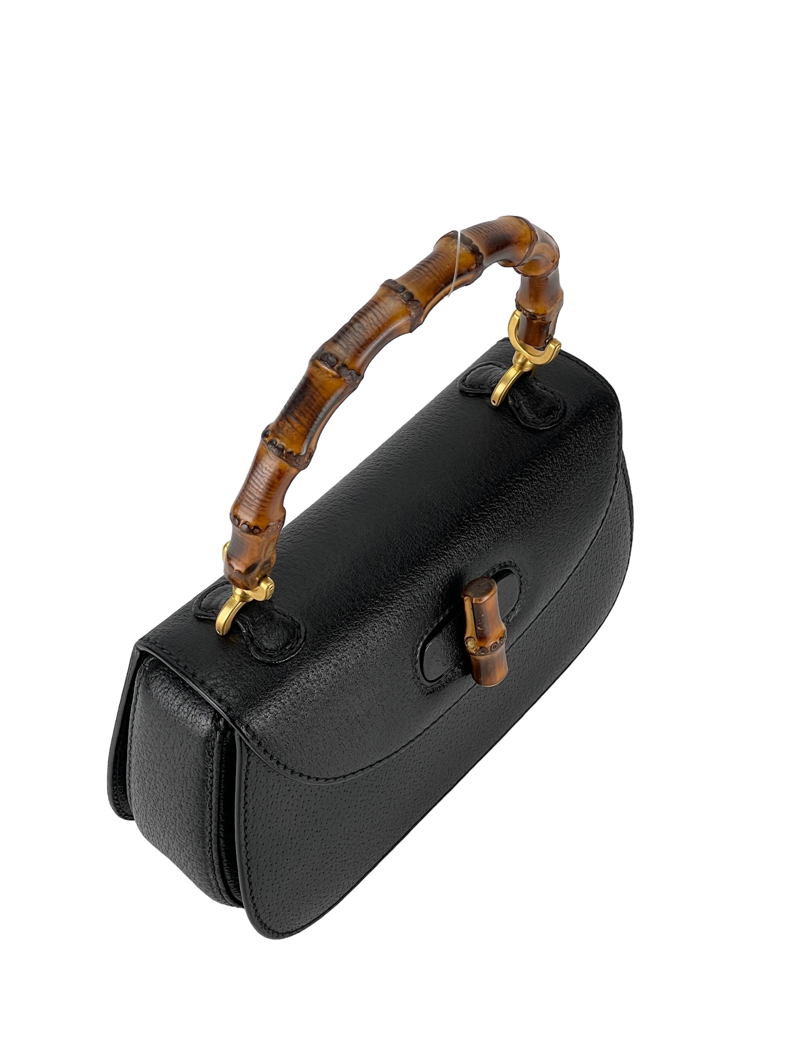 GUCCI - 2way Smalll leather Bamboo Handbag