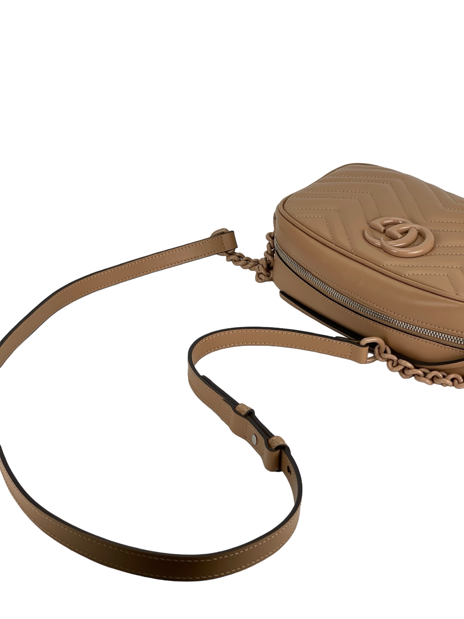 GUCCI - Beige GG Marmont Camera Bag